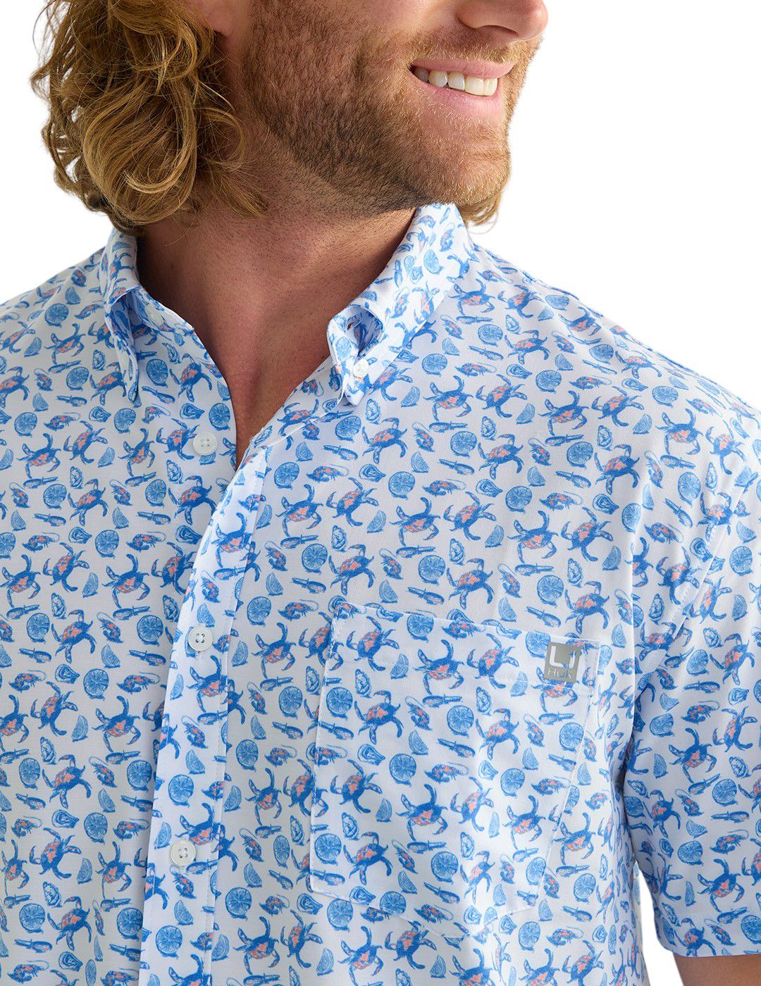 HUK Men's Short Sleeve Kona Button Down product image