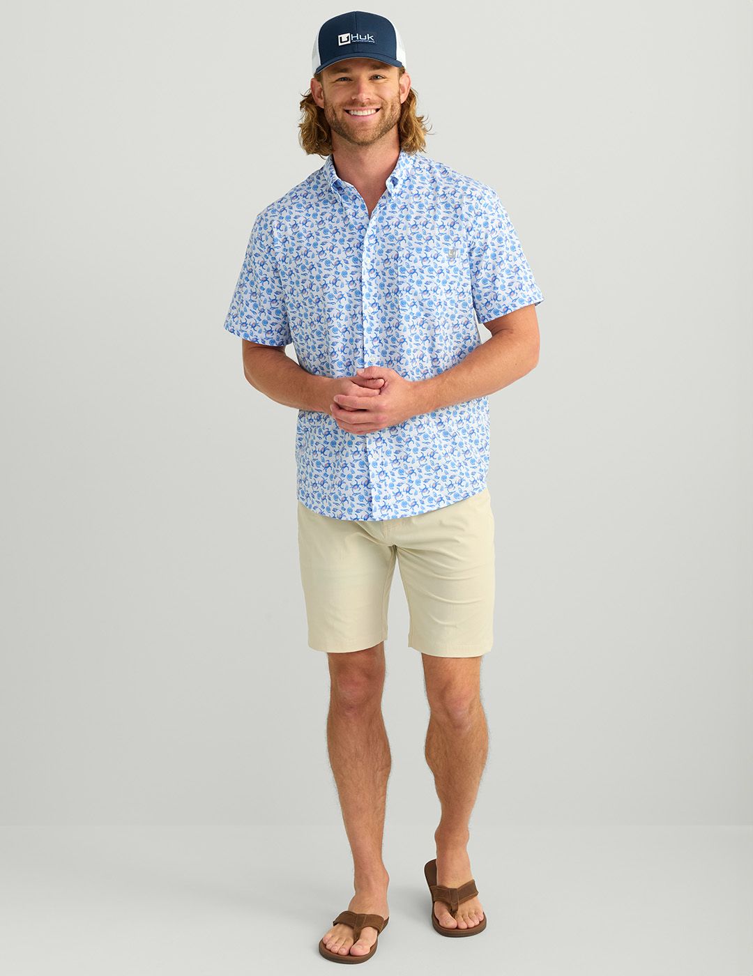 HUK Men's Short Sleeve Kona Button Down product image