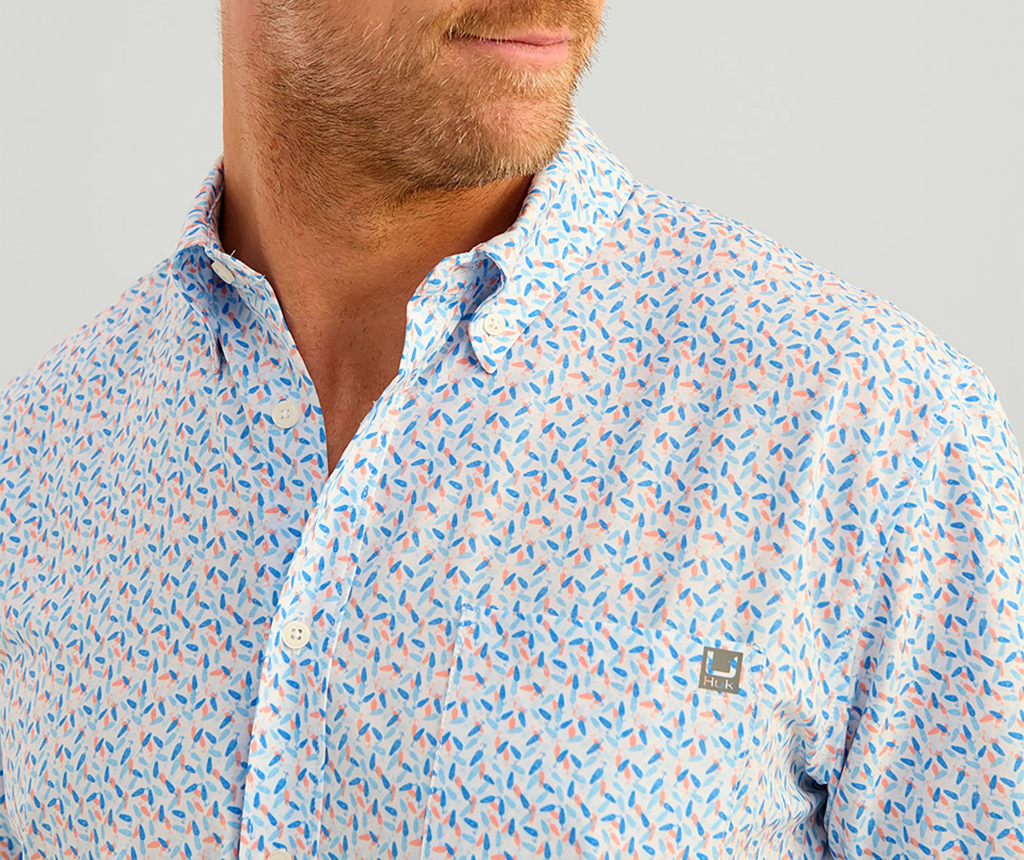HUK Men's Short Sleeve Kona Button Down product image