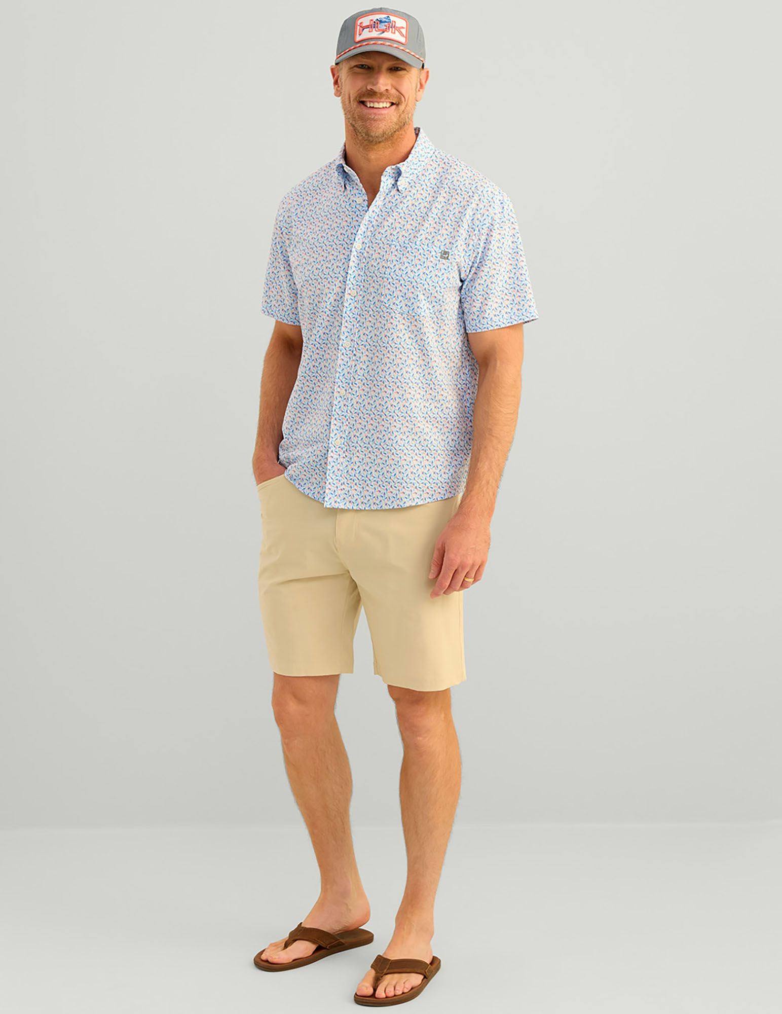 HUK Men's Short Sleeve Kona Button Down product image