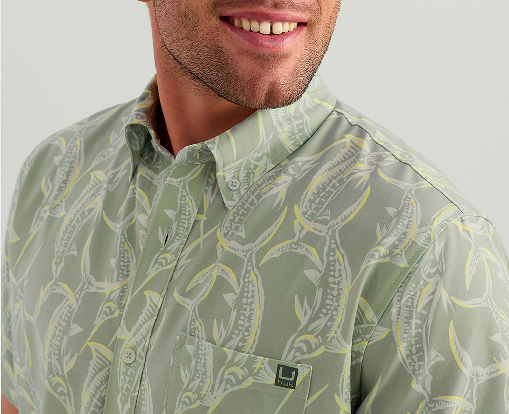 HUK Men's Short Sleeve Kona Button Down product image