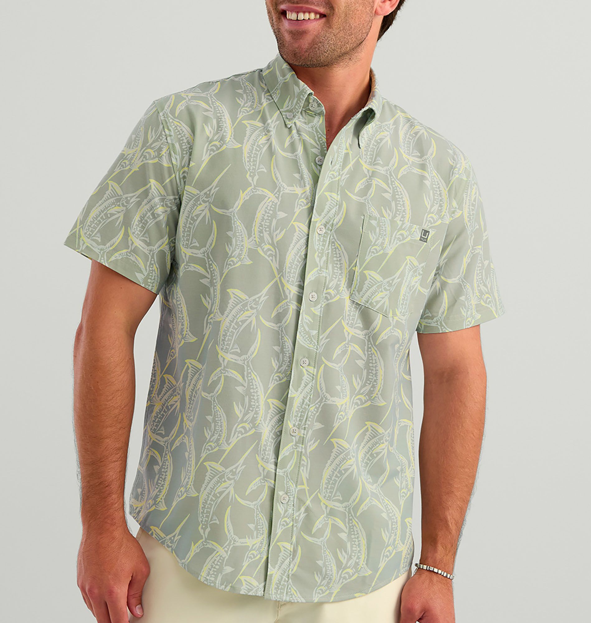 HUK Men's Short Sleeve Kona Button Down product image