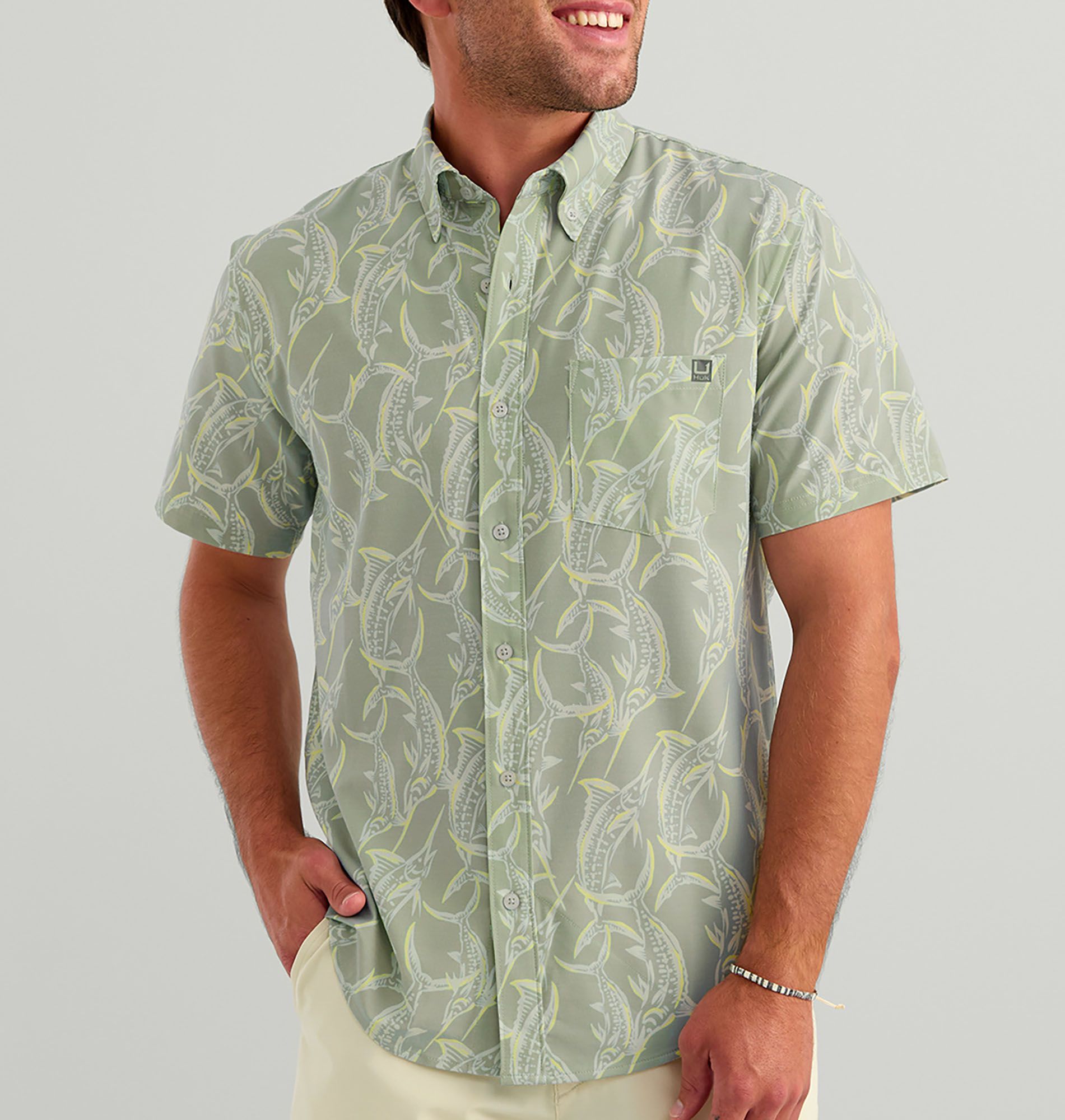 HUK Men's Short Sleeve Kona Button Down product image