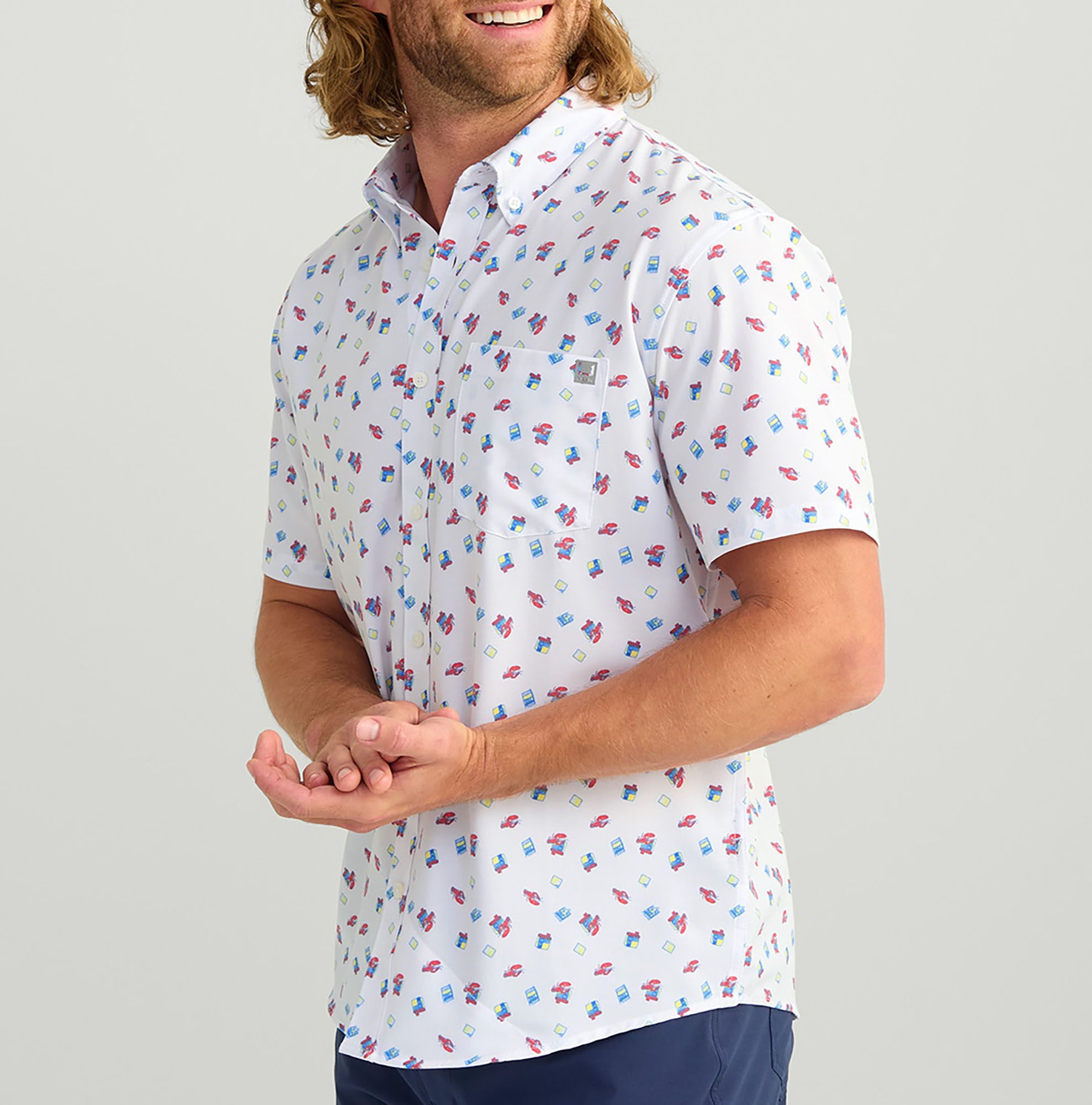 HUK Men's Short Sleeve Kona Button Down product image