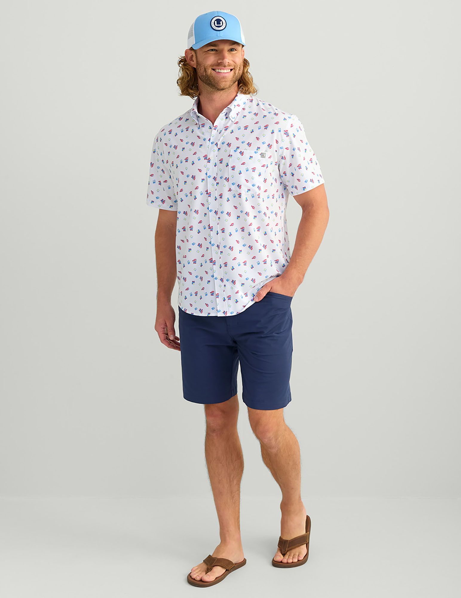 HUK Men's Short Sleeve Kona Button Down product image