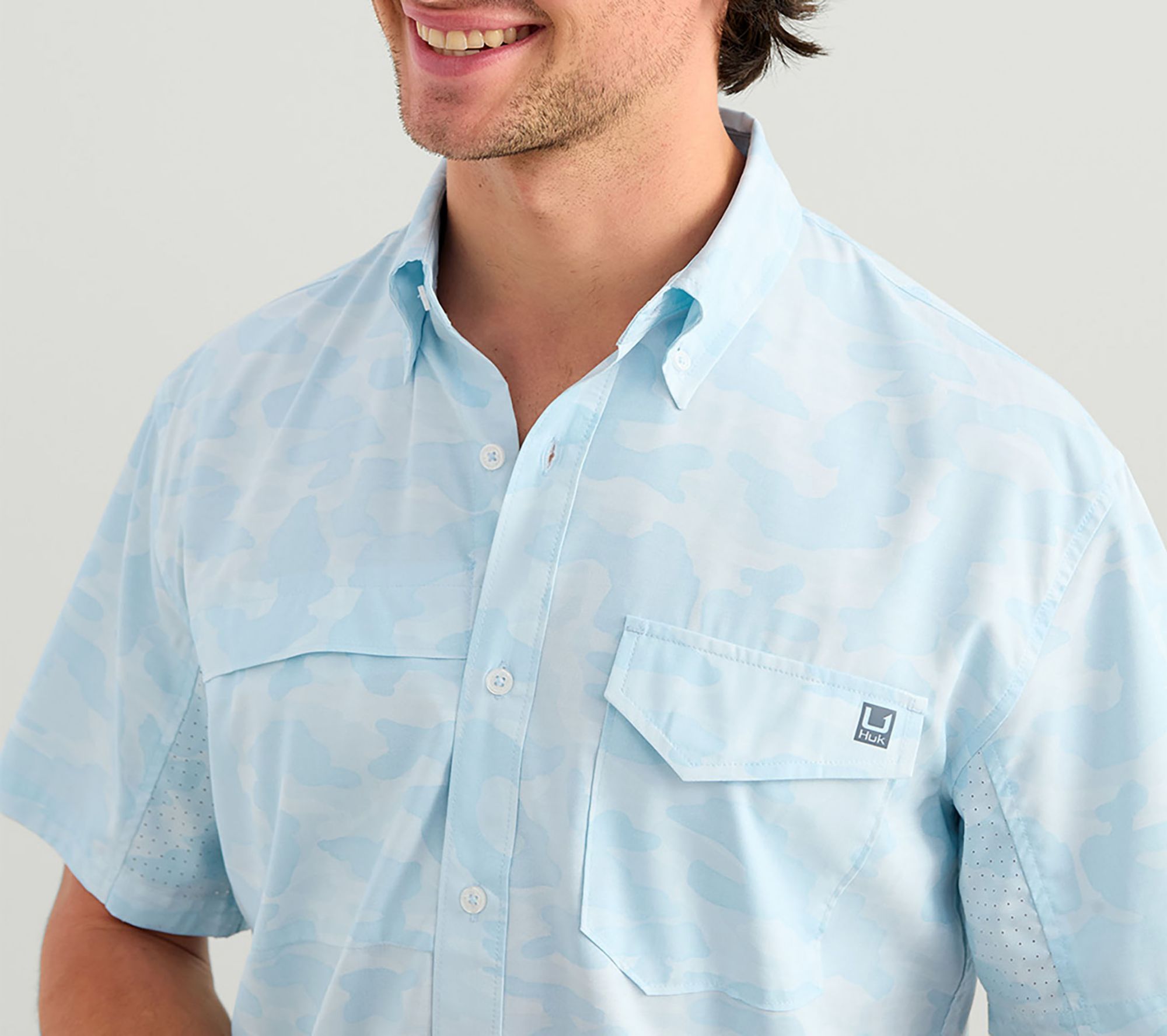 HUK Men's Tide Point Printed Short Sleeve Shirt product image