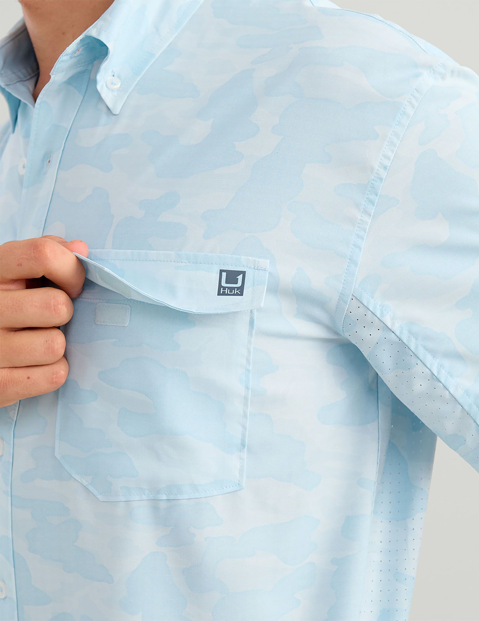 HUK Men's Tide Point Printed Short Sleeve Shirt product image