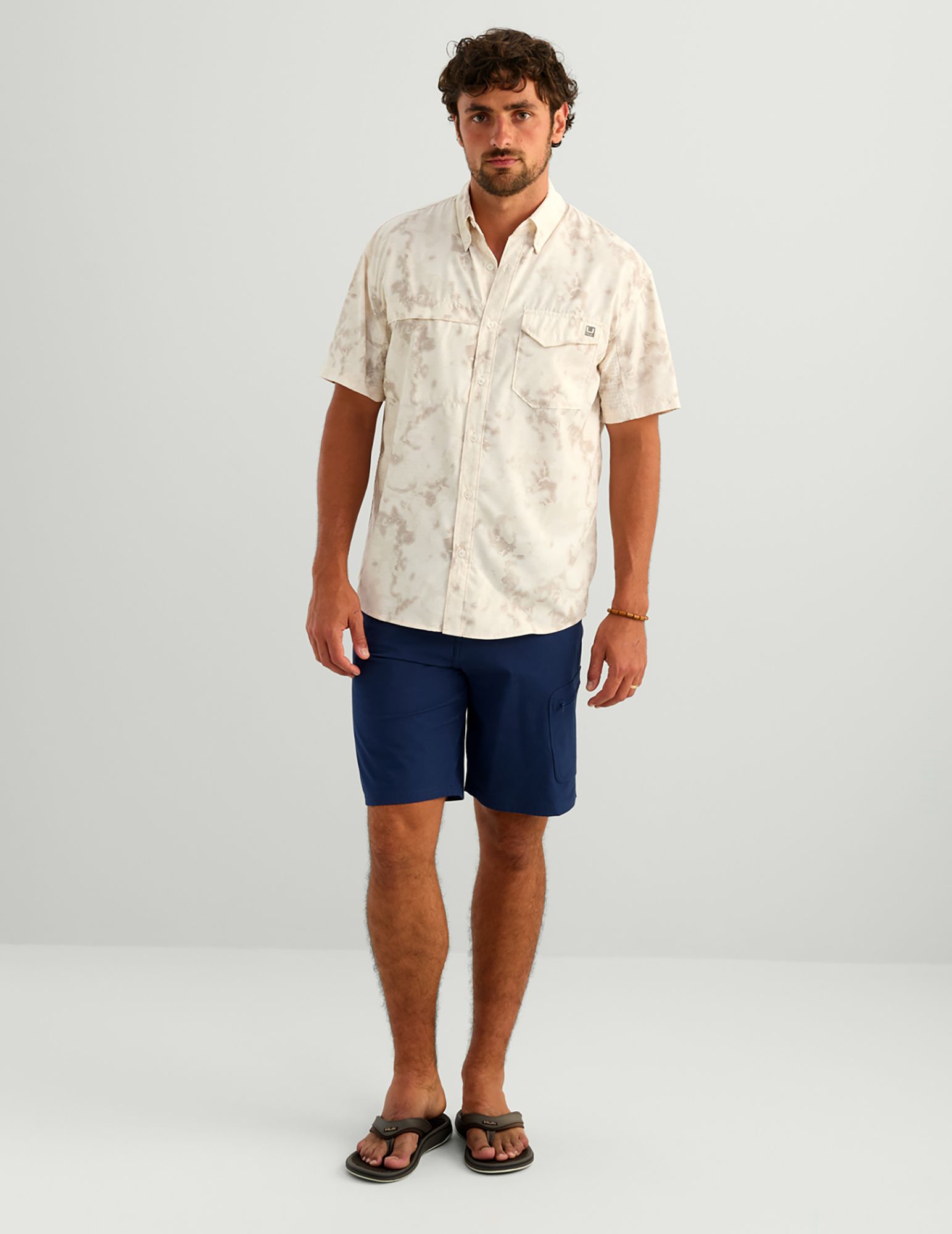 HUK Men's Tide Point KC Printed Short Sleeve Shirt product image