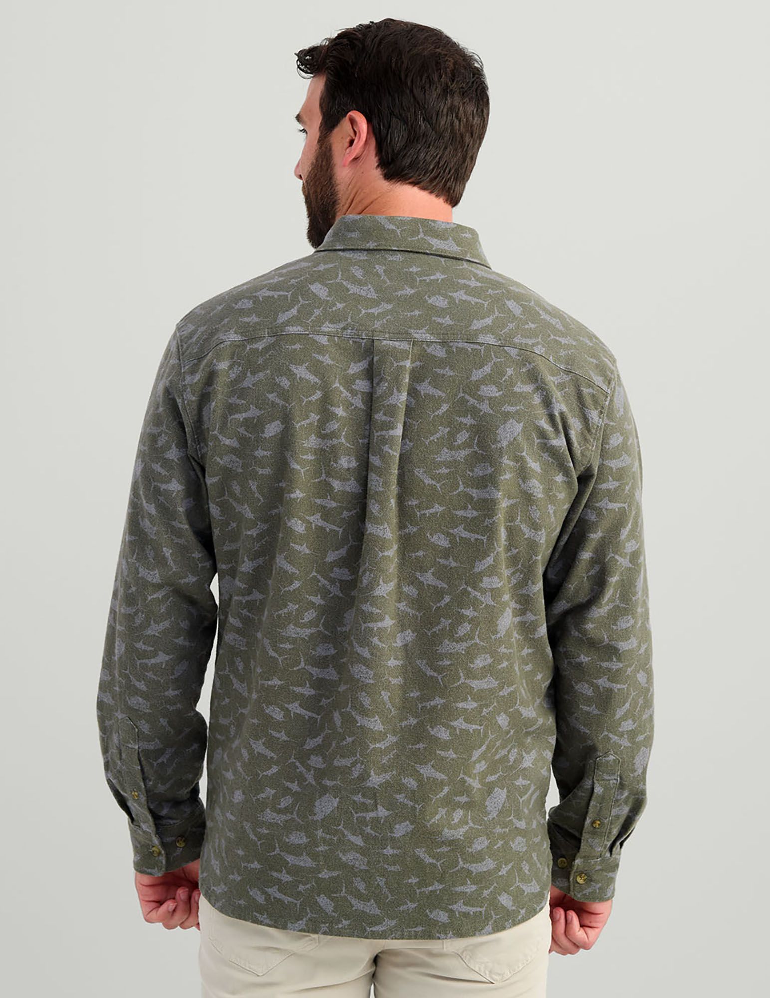 HUK Men's Chesapeake KC Printed Flannel product image