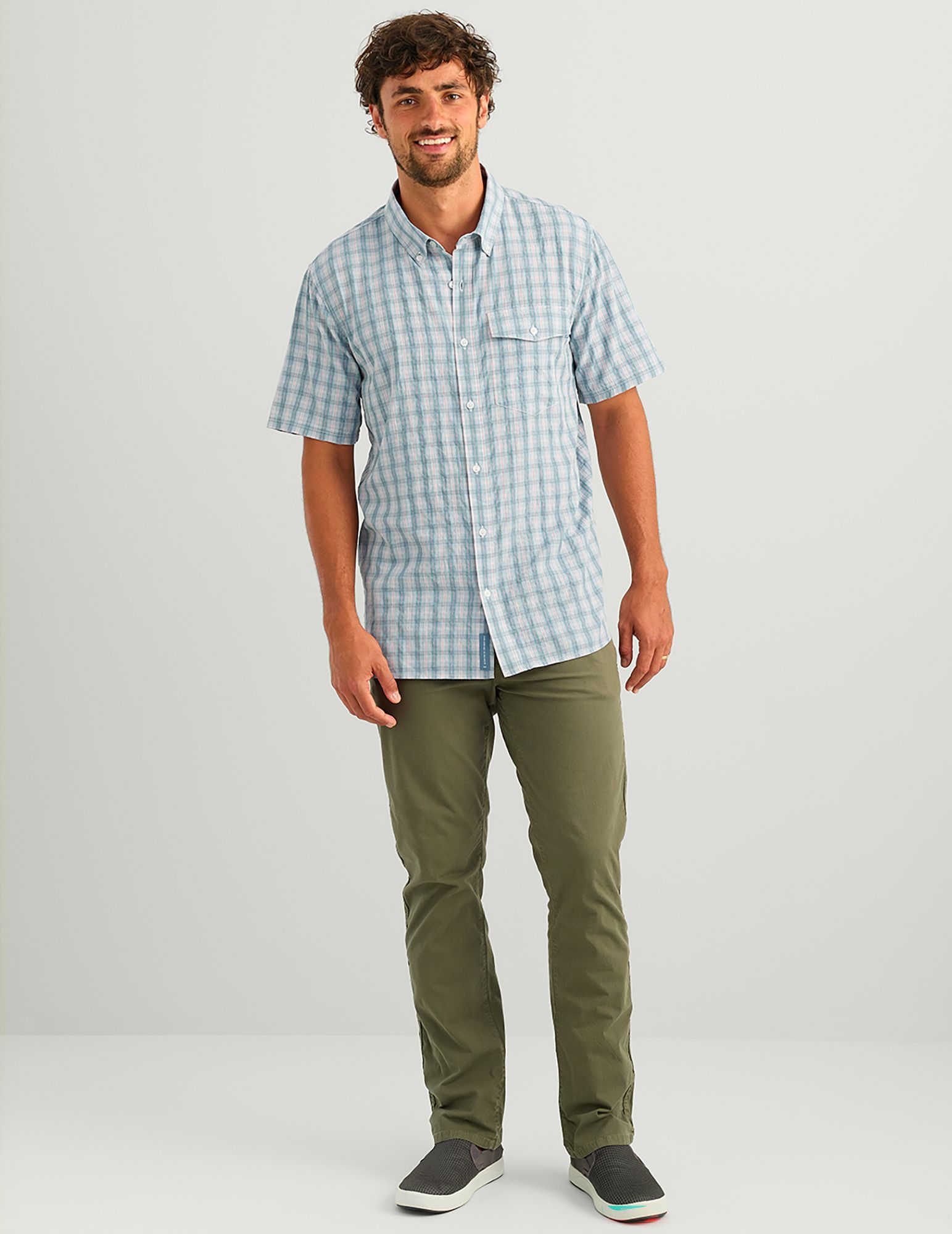 HUK Men's Chatham Plaid Short Sleeve Shirt product image
