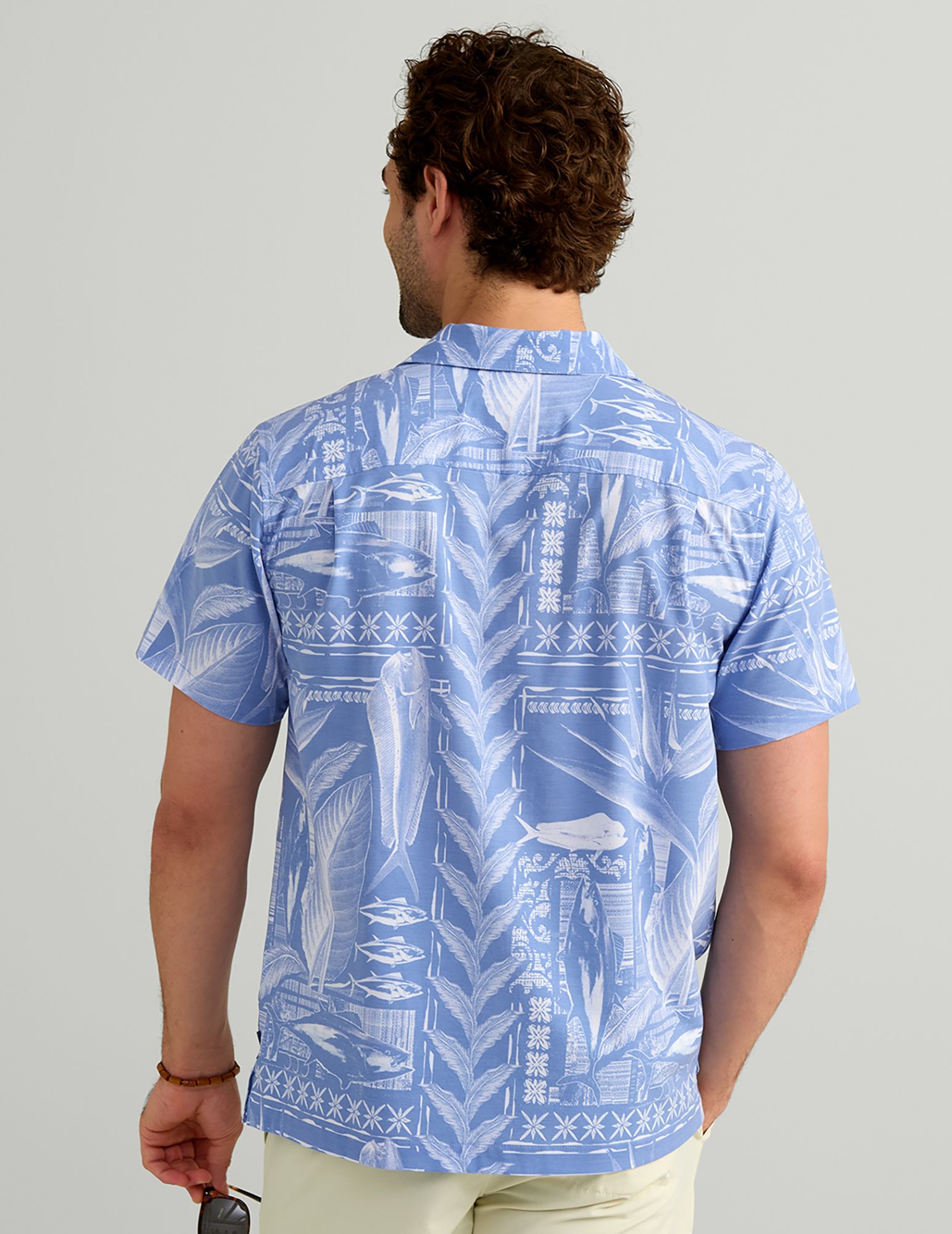 HUK Men's Short Sleeve Button-Down Camp Shirt product image