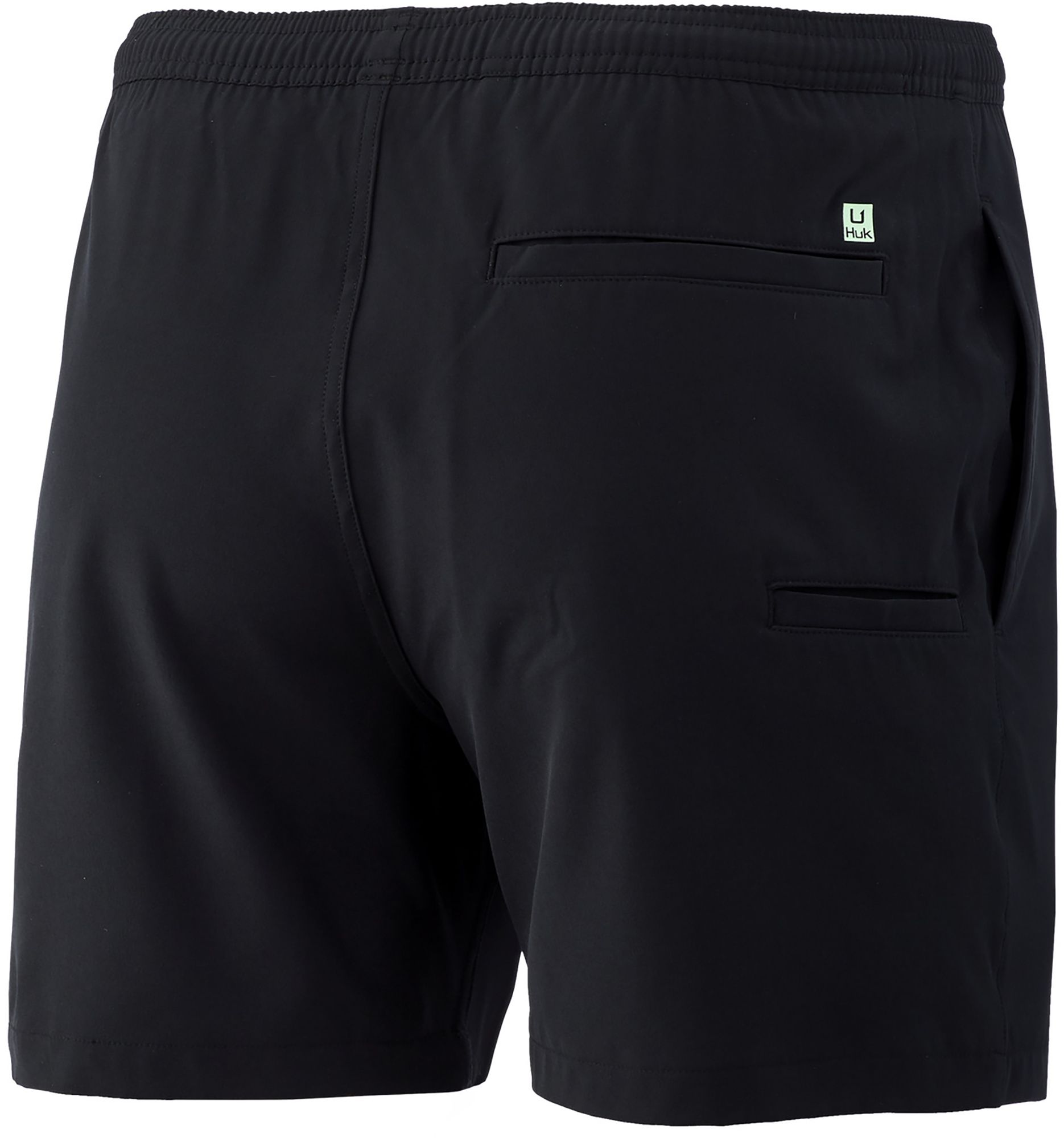 Huk Men's Capers 5.5” Volley Swim Trunks, XXL, Black