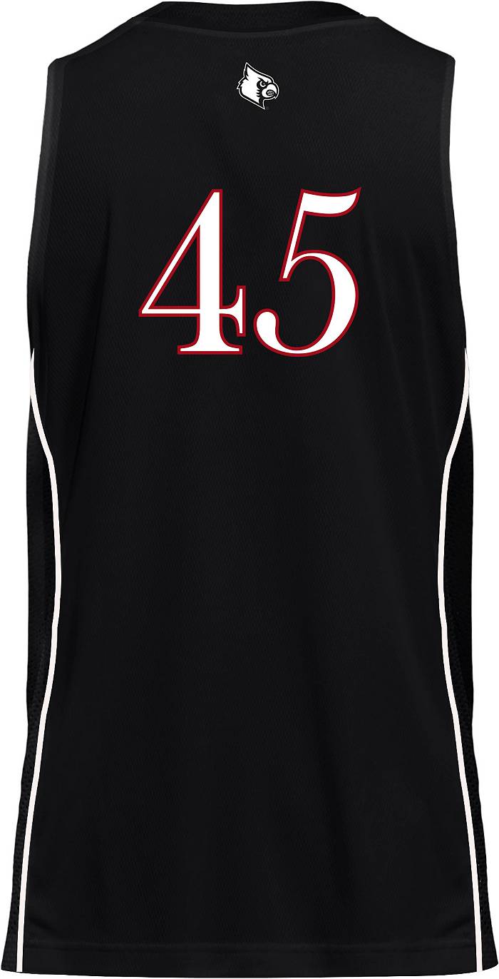 Adidas Louisville Cardinals NCAA #1 Official Basketball Team Red Jersey Men's