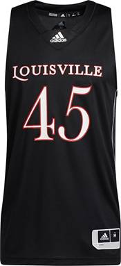 adidas Men's Louisville Cardinals #45 Black Swingman Replica Basketball Jersey product image
