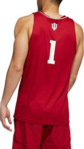 adidas Men's Indiana Hoosiers #1 Crimson Swingman Replica Basketball Jersey product image
