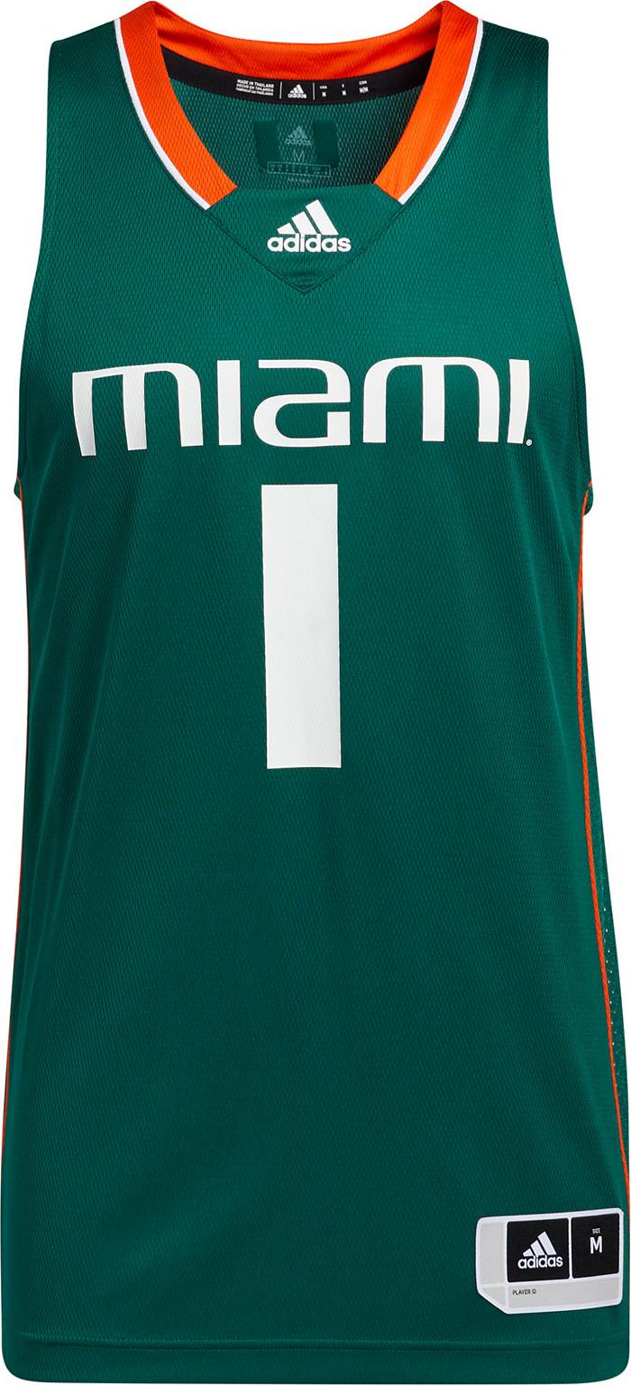 Miami Hurricanes adidas Baseball Jersey - Green