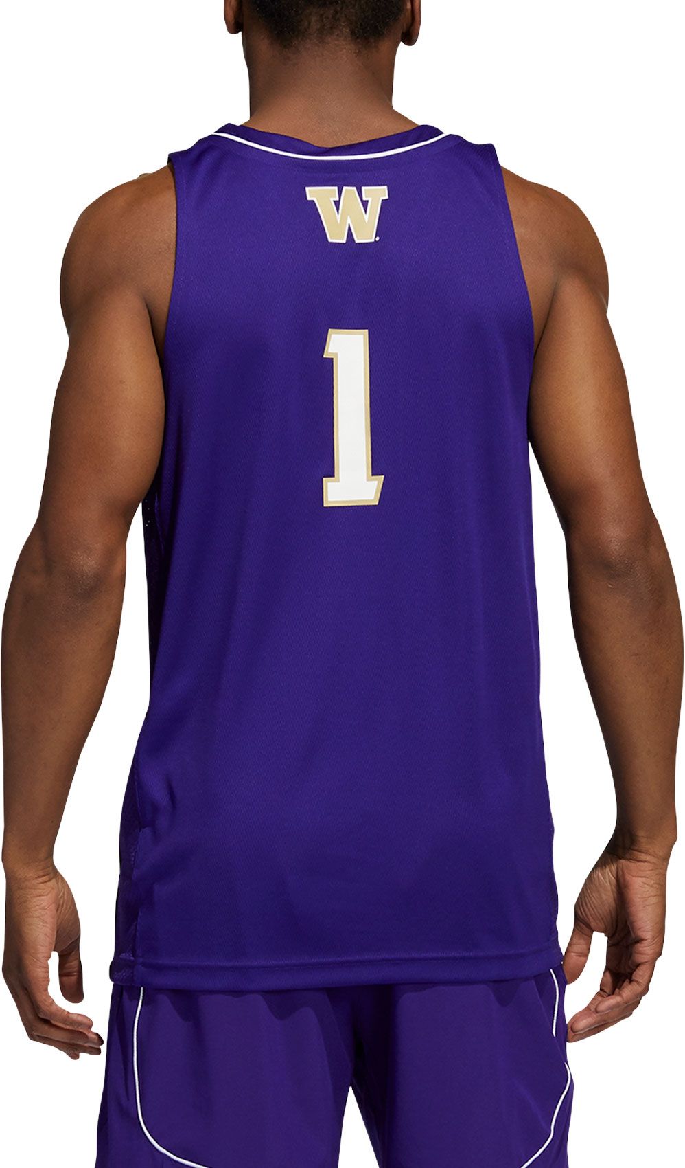 adidas Men's Washington Huskies #1 Purple Swingman Replica Basketball Jersey product image