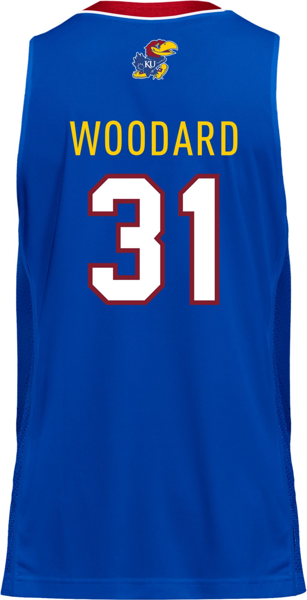 adidas Men's Kansas Jayhawks Blue Swingman Replica Basketball Shorts product image