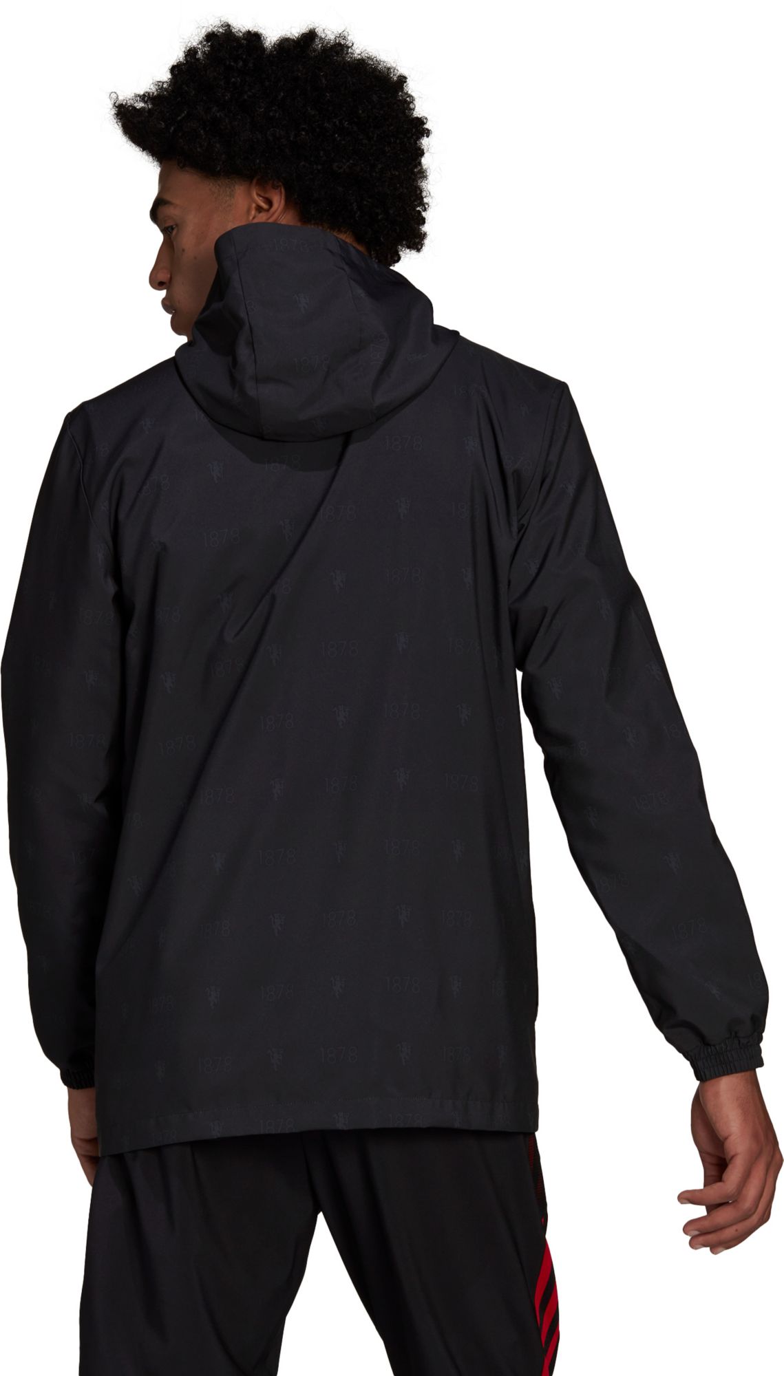 adidas Manchester United '22 Black Windbreaker Jacket product image