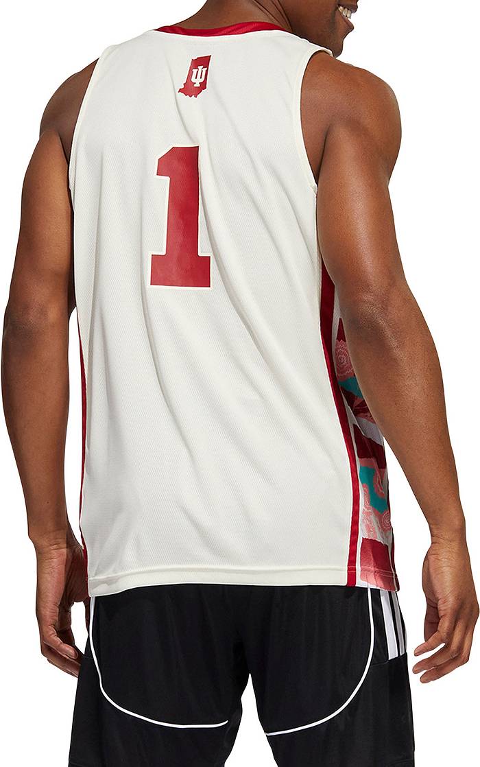 Adidas Men's Grambing State Tigers #1 White Replica Basketball Jersey, Small