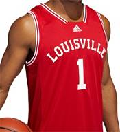  adidas Louisville Cardinals NCAA #1 Official Basketball Team  Red Jersey Men's : Sports & Outdoors