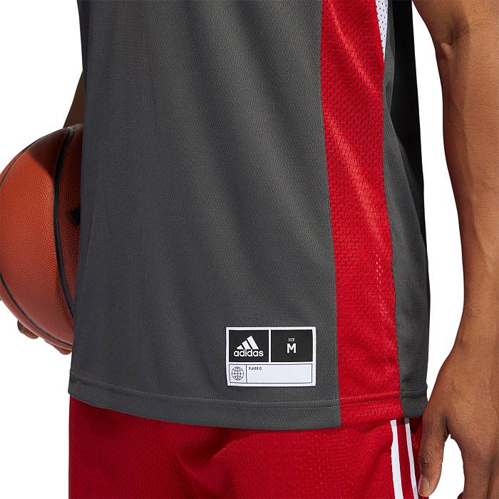 Men's adidas #45 Black Louisville Cardinals Swingman Basketball Jersey