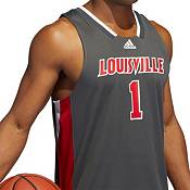 Men's adidas #22 Charcoal Louisville Cardinals Iron Wings Premier Strategy  Jersey