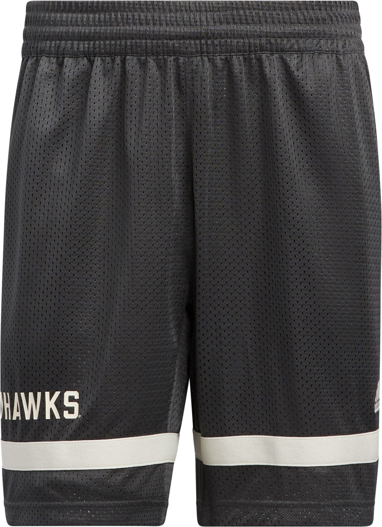 adidas Men's Kansas Jayhawks Grey Retro Reverse Basketball Shorts product image