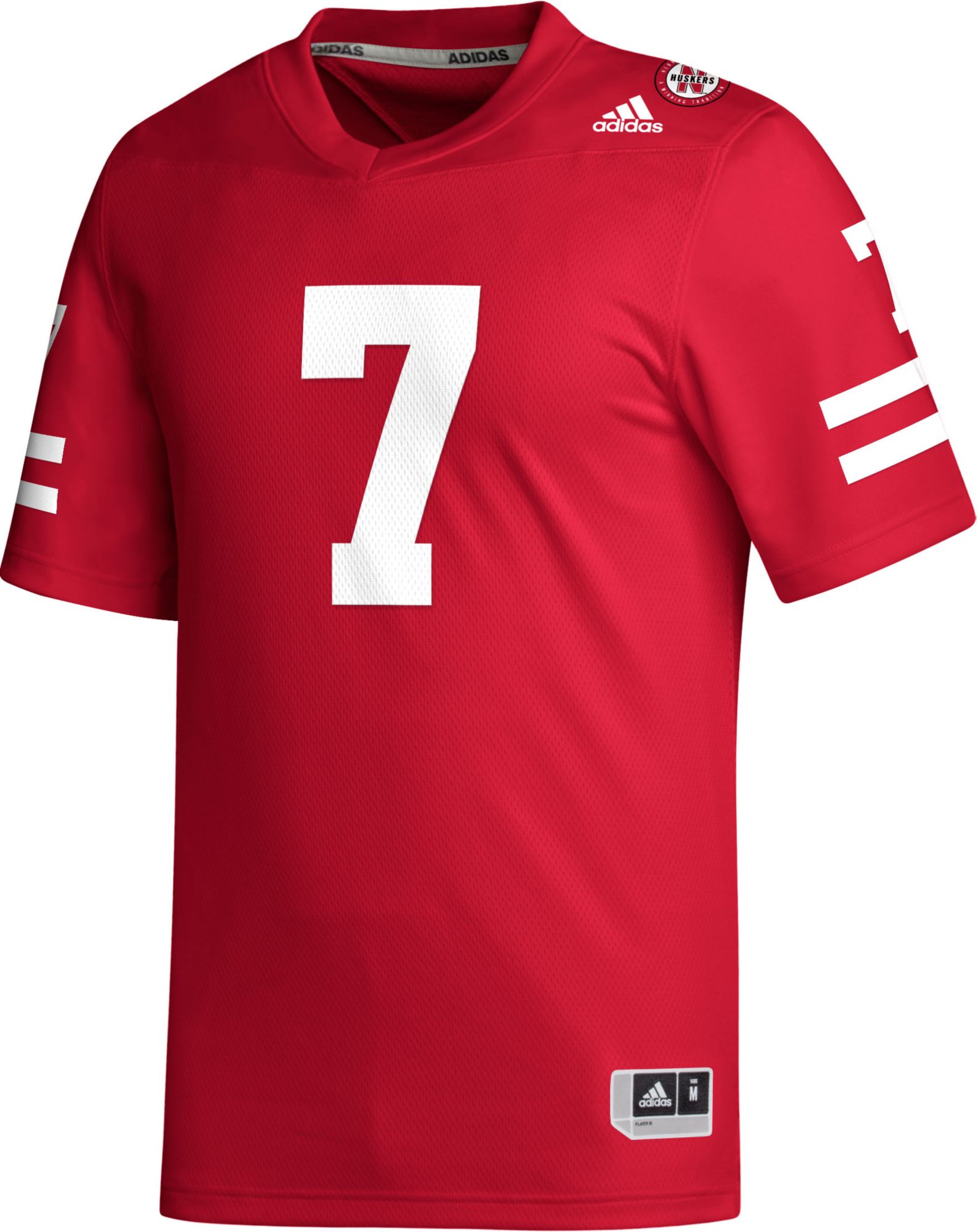 adidas Men's Nebraska Cornhuskers #1 Orange Replica Football Jersey product image