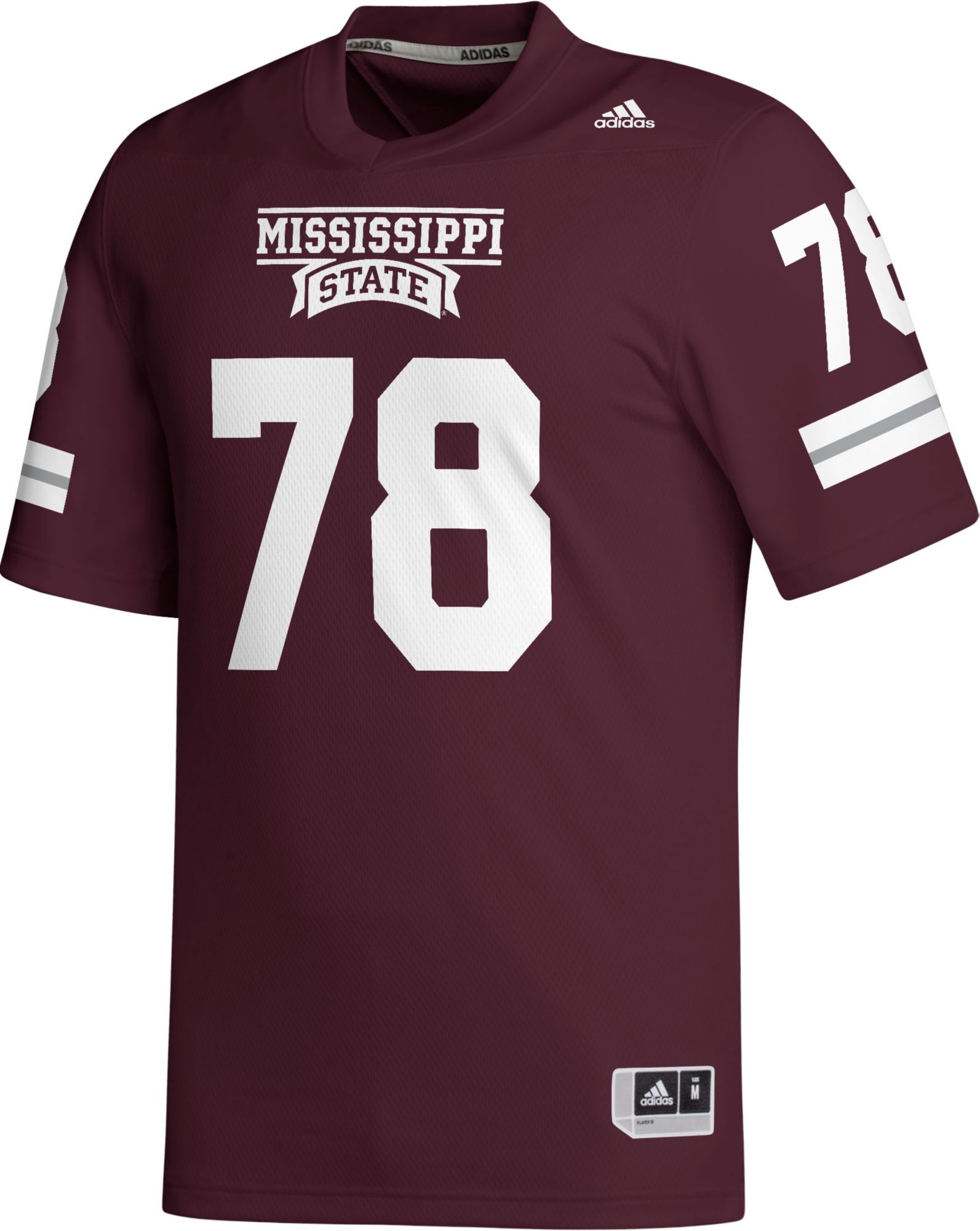 adidas Men's Mississippi State Bulldogs #21 Red Replica Football Jersey product image