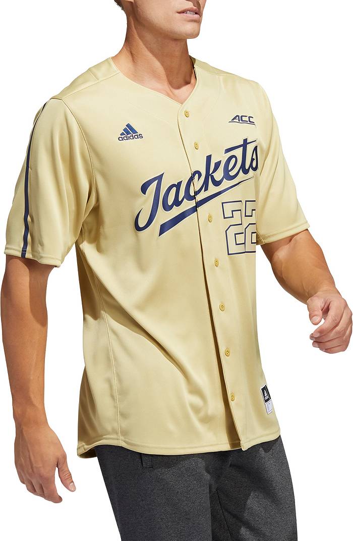 adidas Men's Georgia Tech Yellow Jackets Gold #22 Replica Baseball