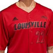 Men's Adidas White Louisville Cardinals Replica Baseball Jersey