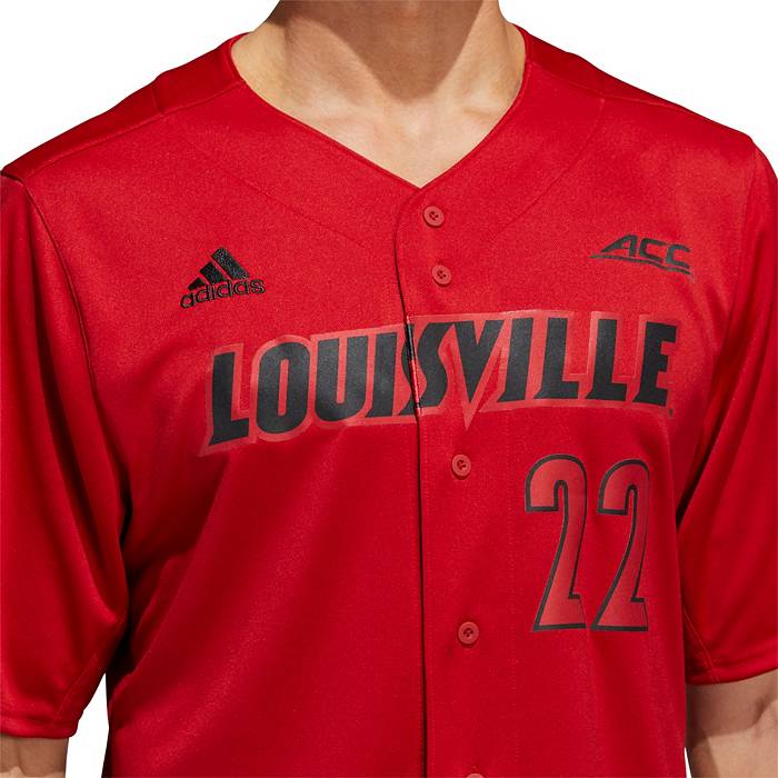 adidas Men's Louisville Cardinals #1 Grey Reverse Retro Replica Basketball  Jersey