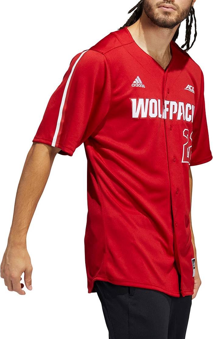 NC State Wolfpack Adidas Baseball Jersey Sz 36 Embroidered Player