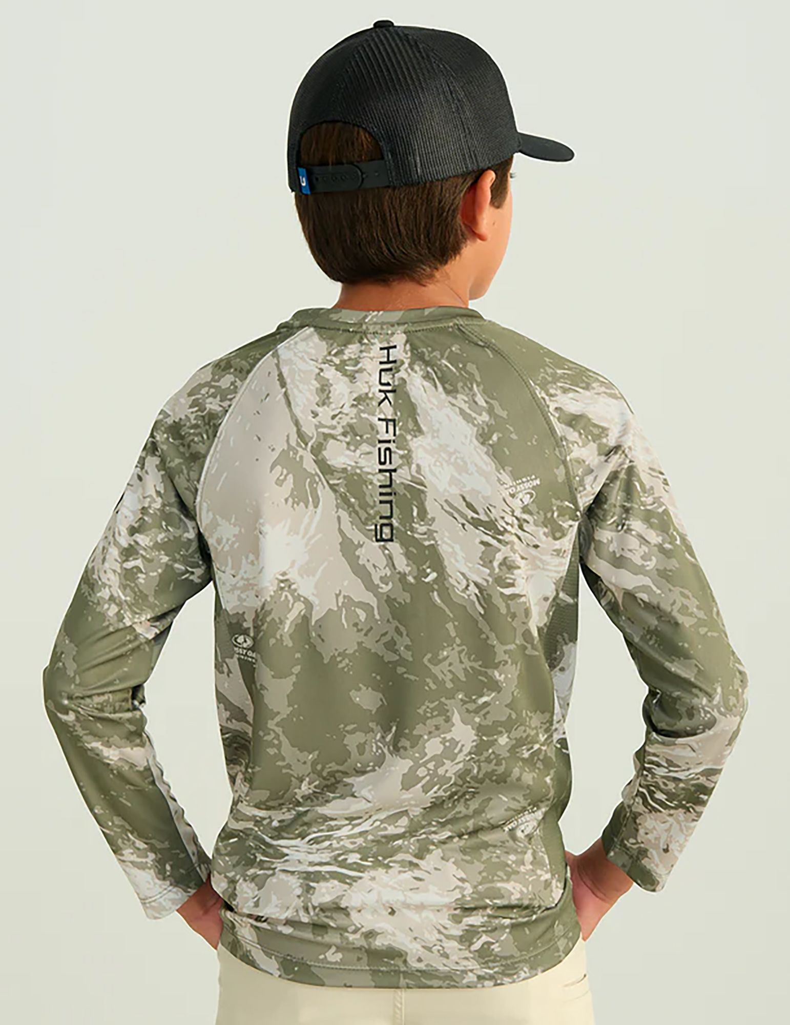 HUK Boys' Mossy Oak Pursuit Performance Long Sleeve Shirt product image