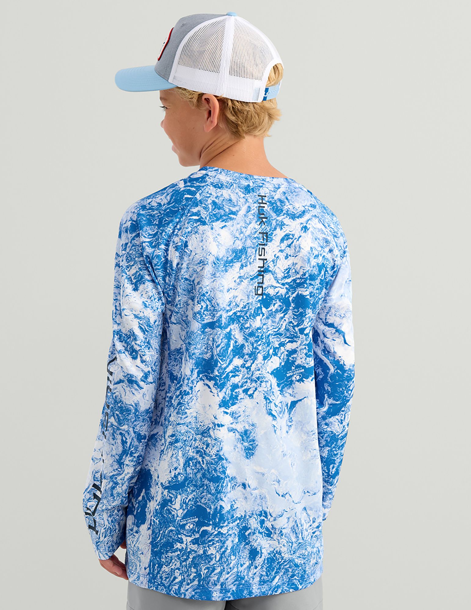 HUK Boys' Mossy Oak Pursuit Performance Long Sleeve Shirt product image