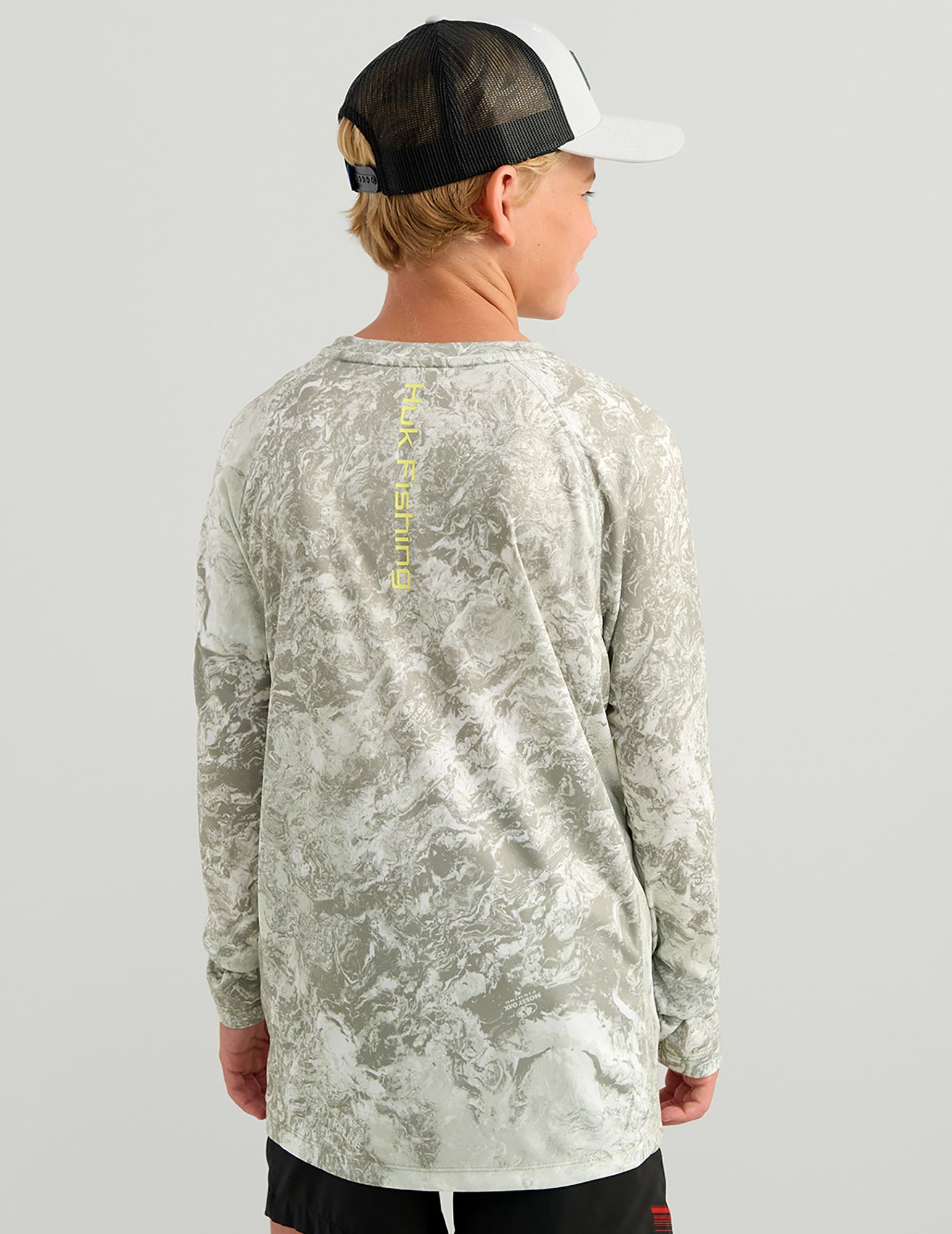 HUK Boys' Mossy Oak Pursuit Performance Long Sleeve Shirt product image