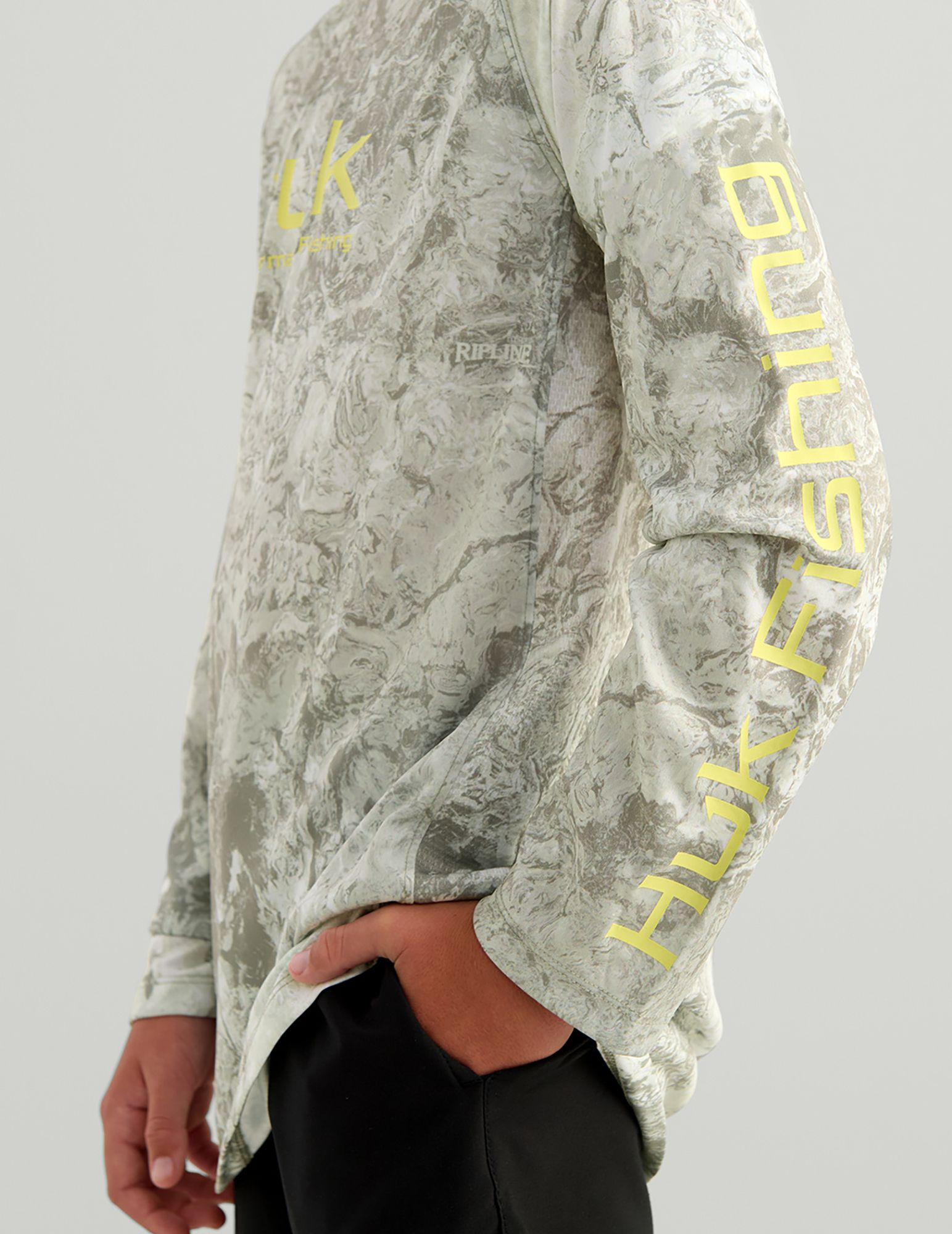 HUK Boys' Mossy Oak Pursuit Performance Long Sleeve Shirt product image