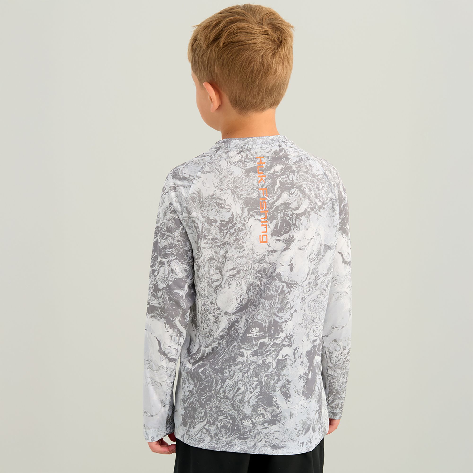 HUK Boys' Mossy Oak Pursuit Performance Long Sleeve Shirt product image