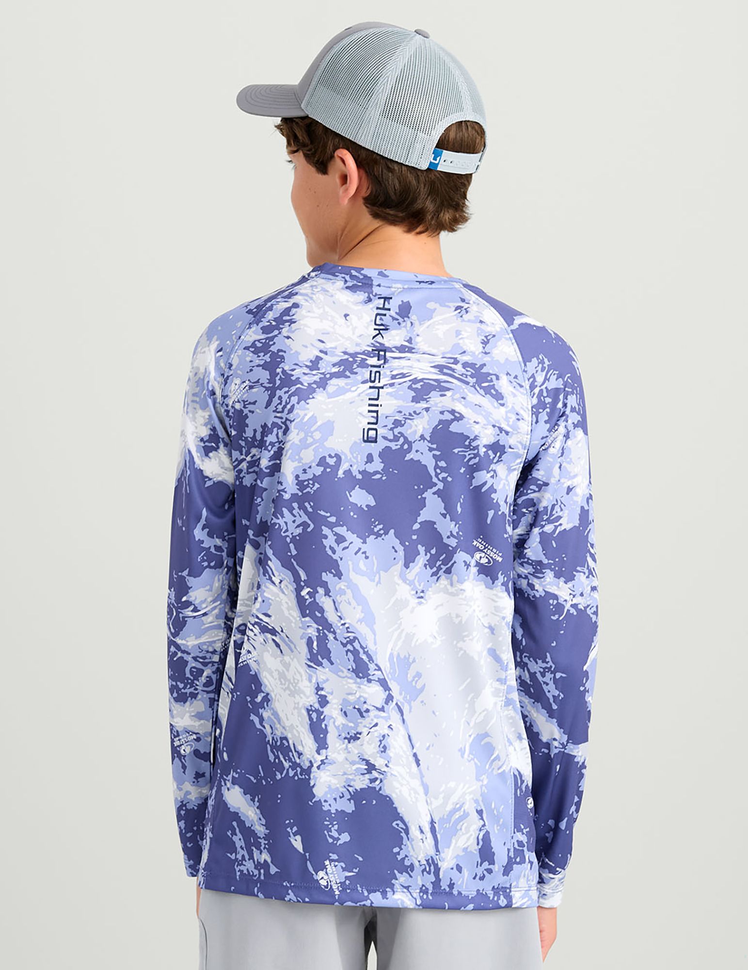 HUK Boys' Mossy Oak Pursuit Performance Long Sleeve Shirt product image