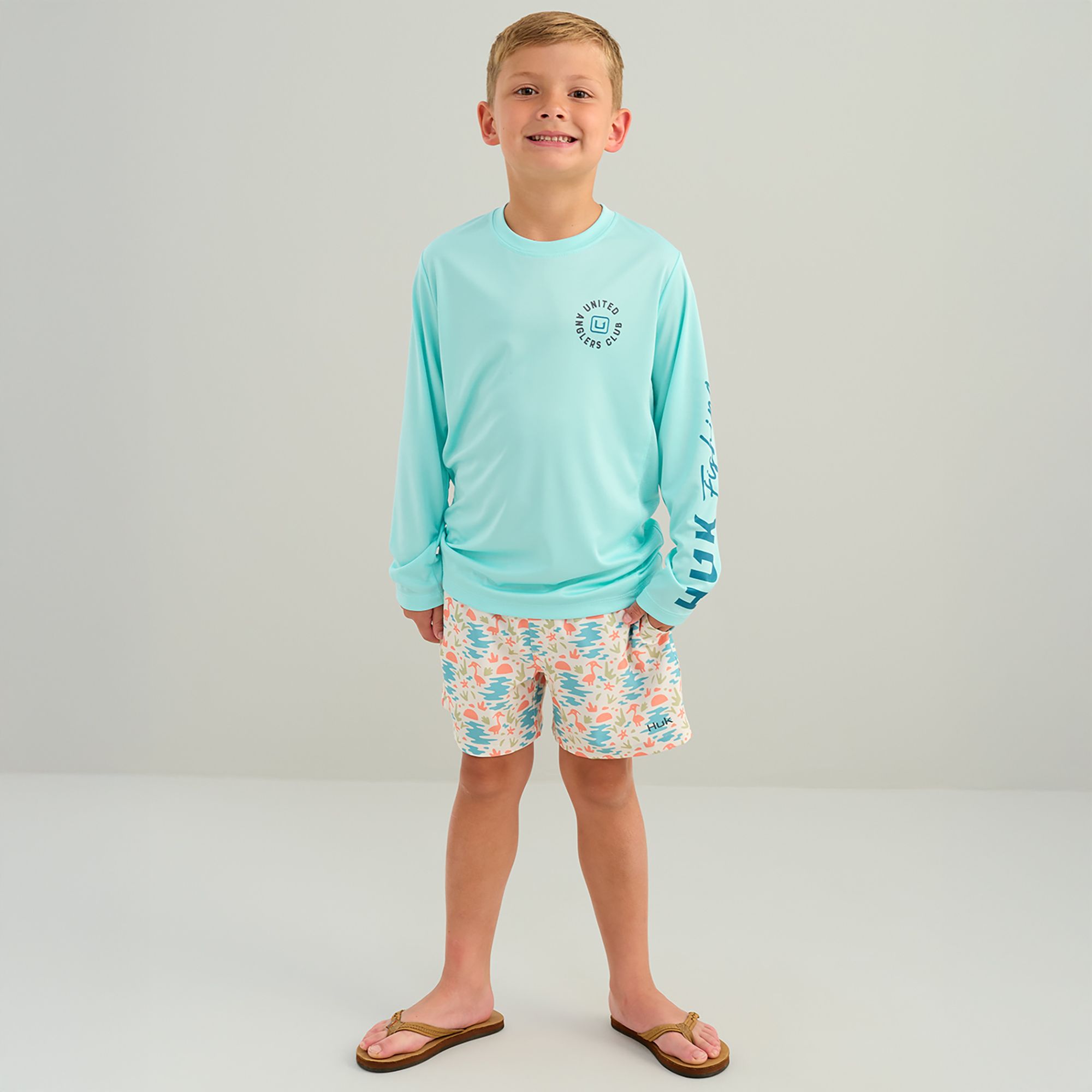 HUK Boys' Pursuit United Anglers Long-Sleeve Crew product image