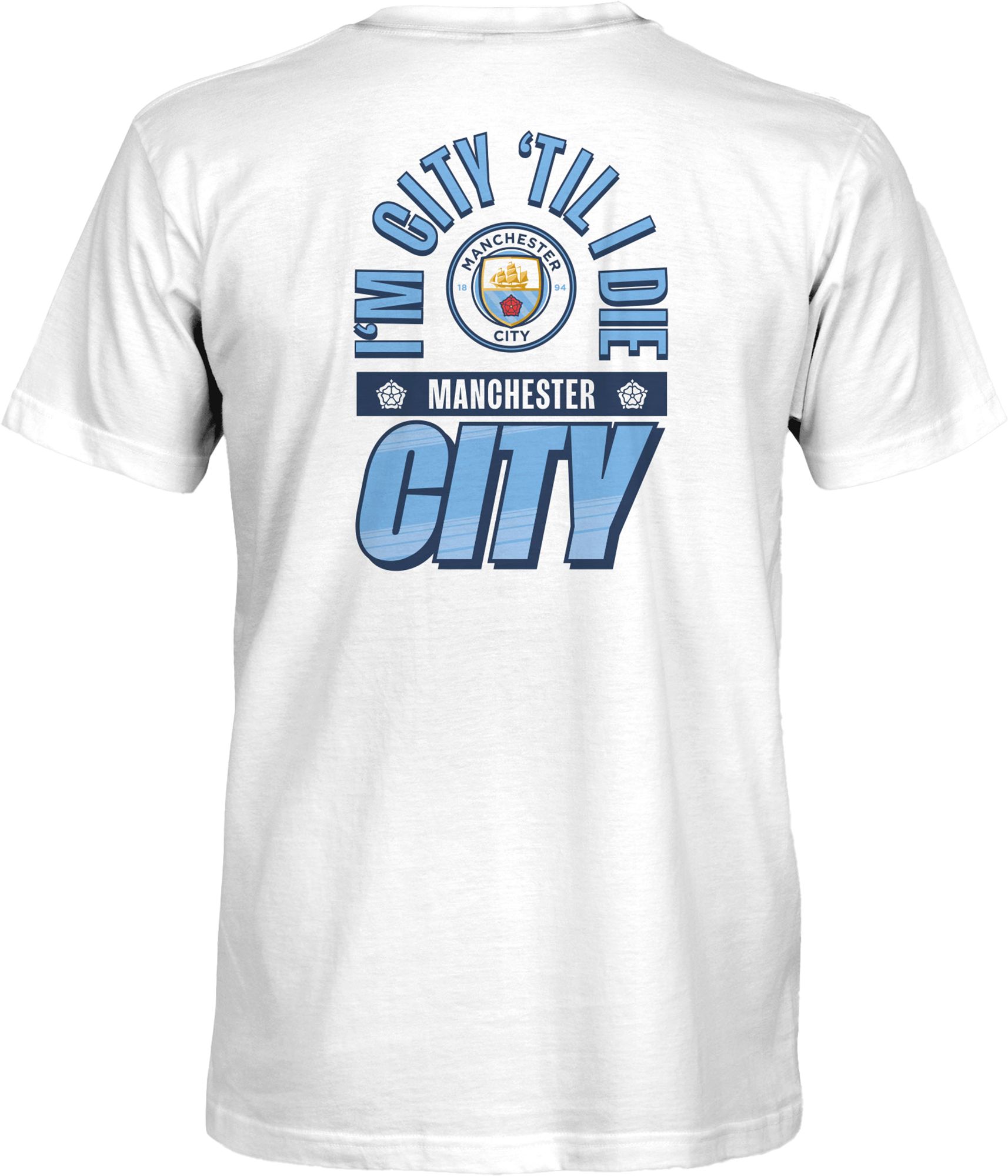 1863 FC Adult Manchester City White Logo Oversized T-Shirt product image