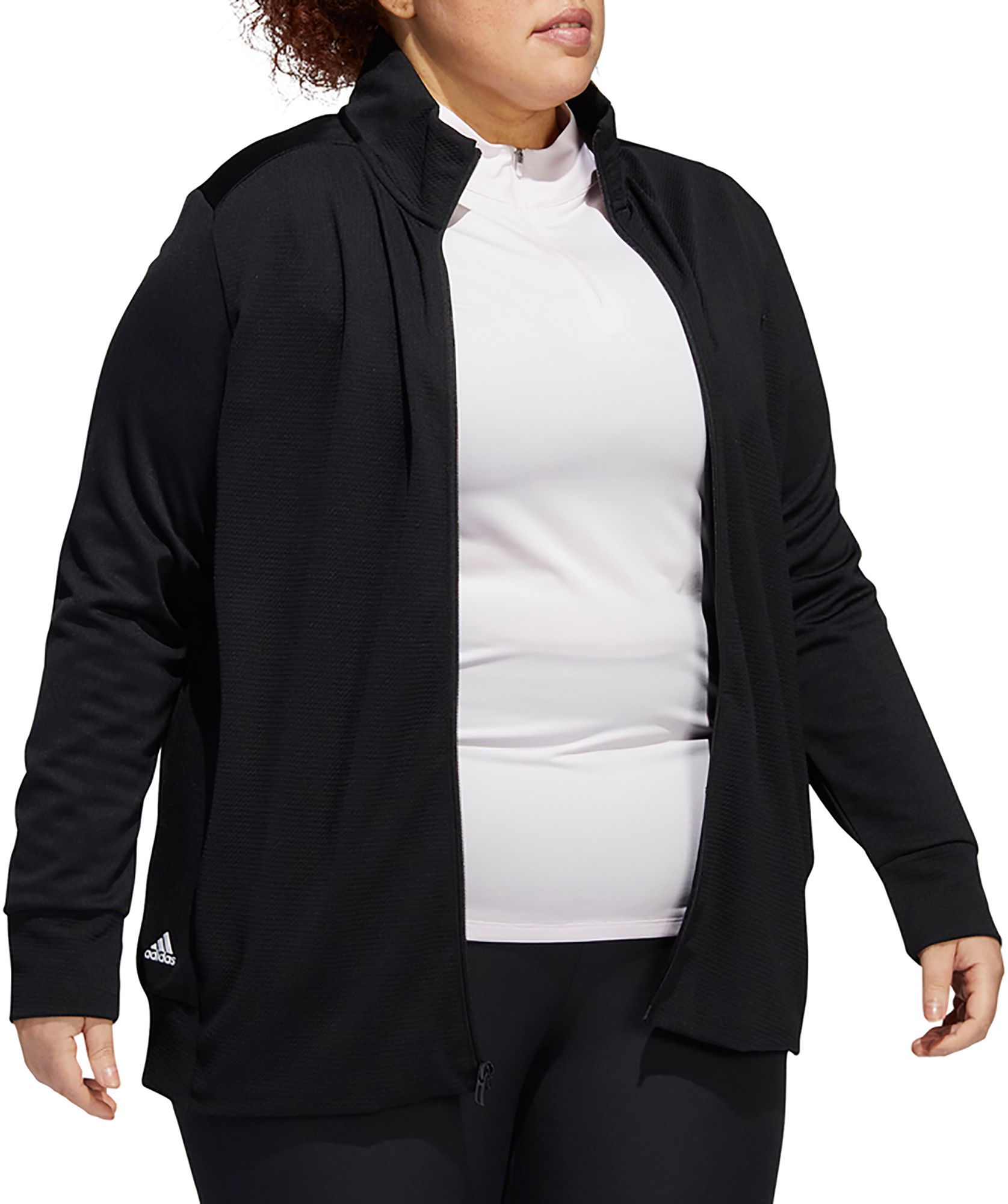 adidas Women's Textured Full Zip Golf Jacket