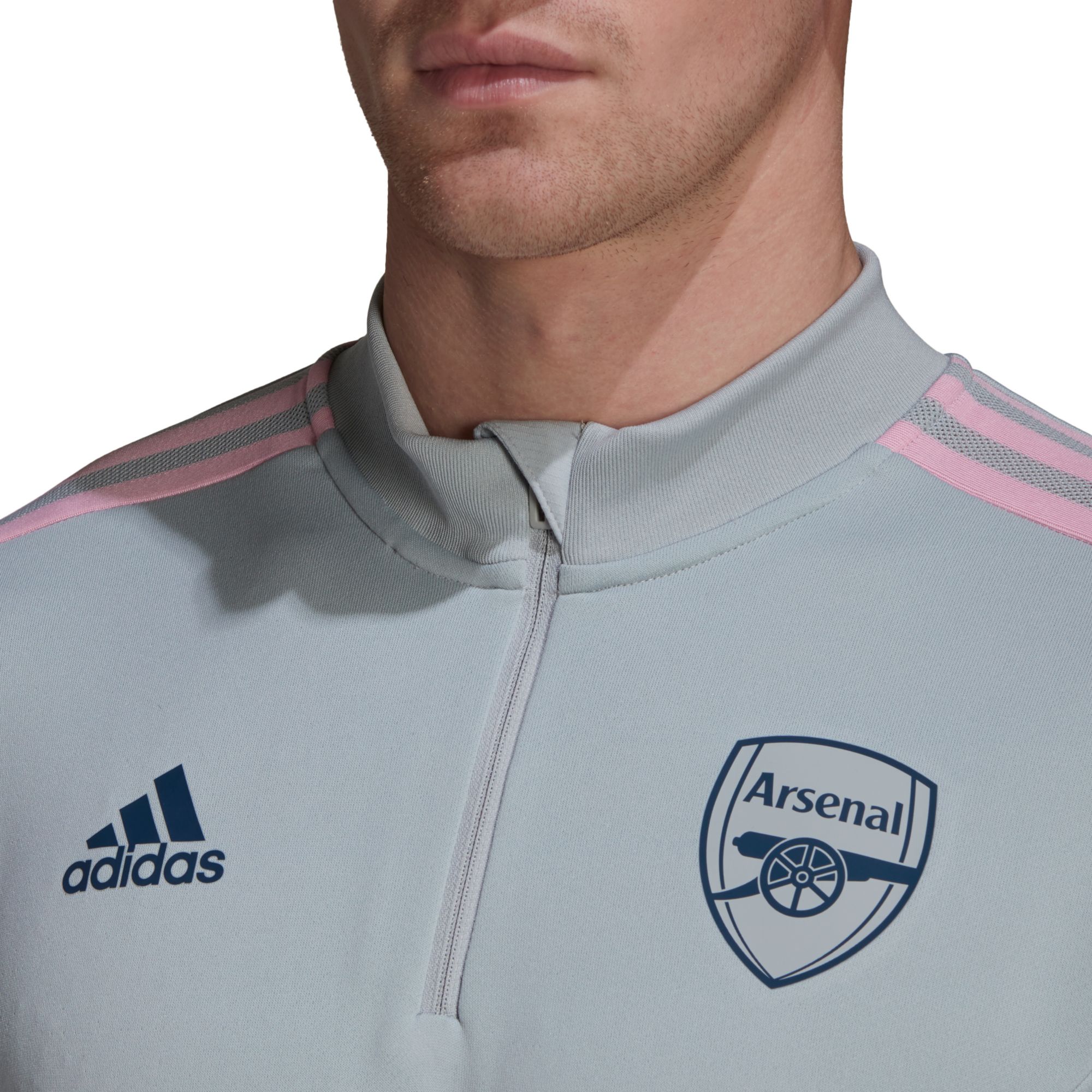 adidas Arsenal '22 Grey Training Quarter-Zip Pullover Shirt product image