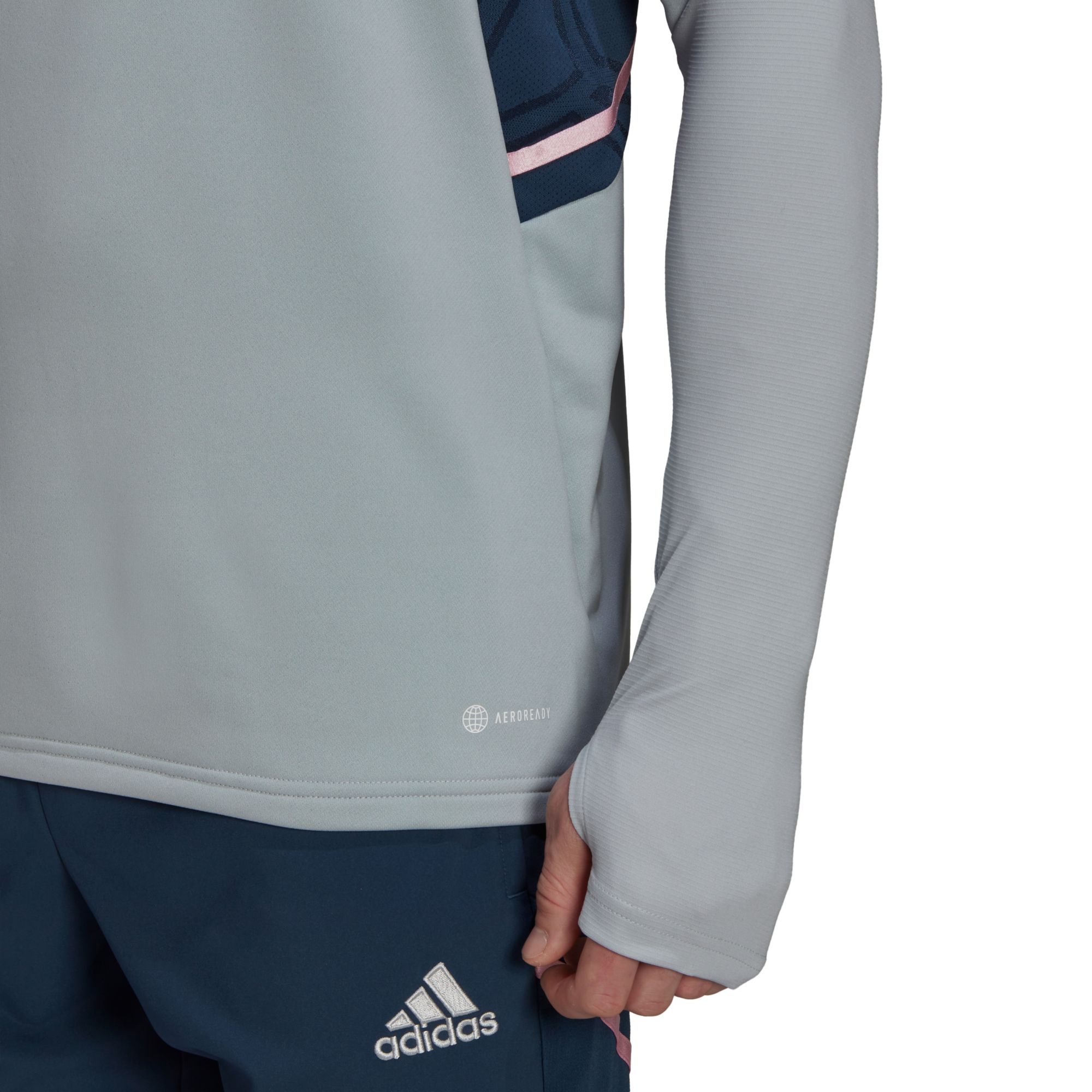 adidas Arsenal '22 Grey Training Quarter-Zip Pullover Shirt product image