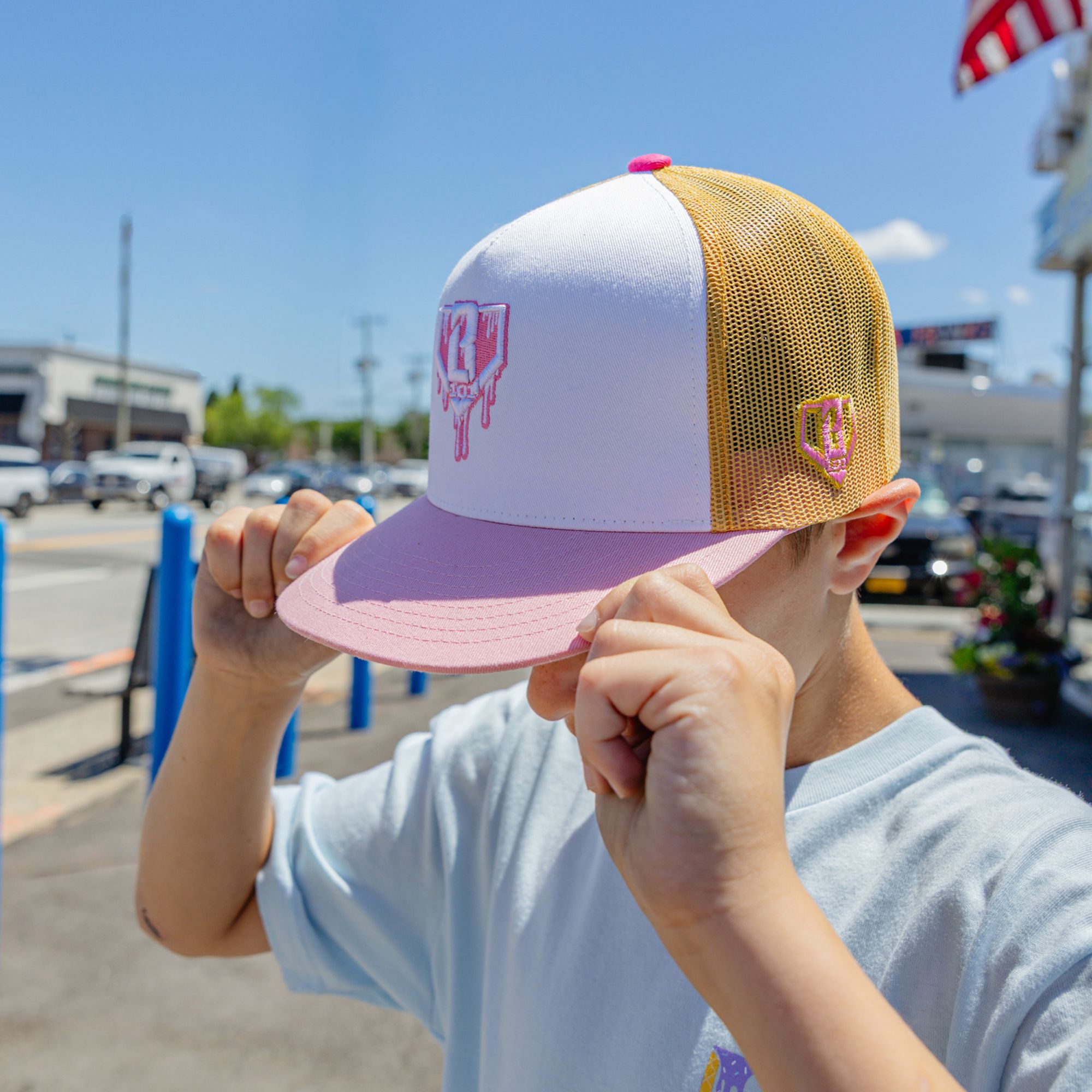 Baseball Lifestyle 101 Drip Mesh Snapback Baseball Hat product image