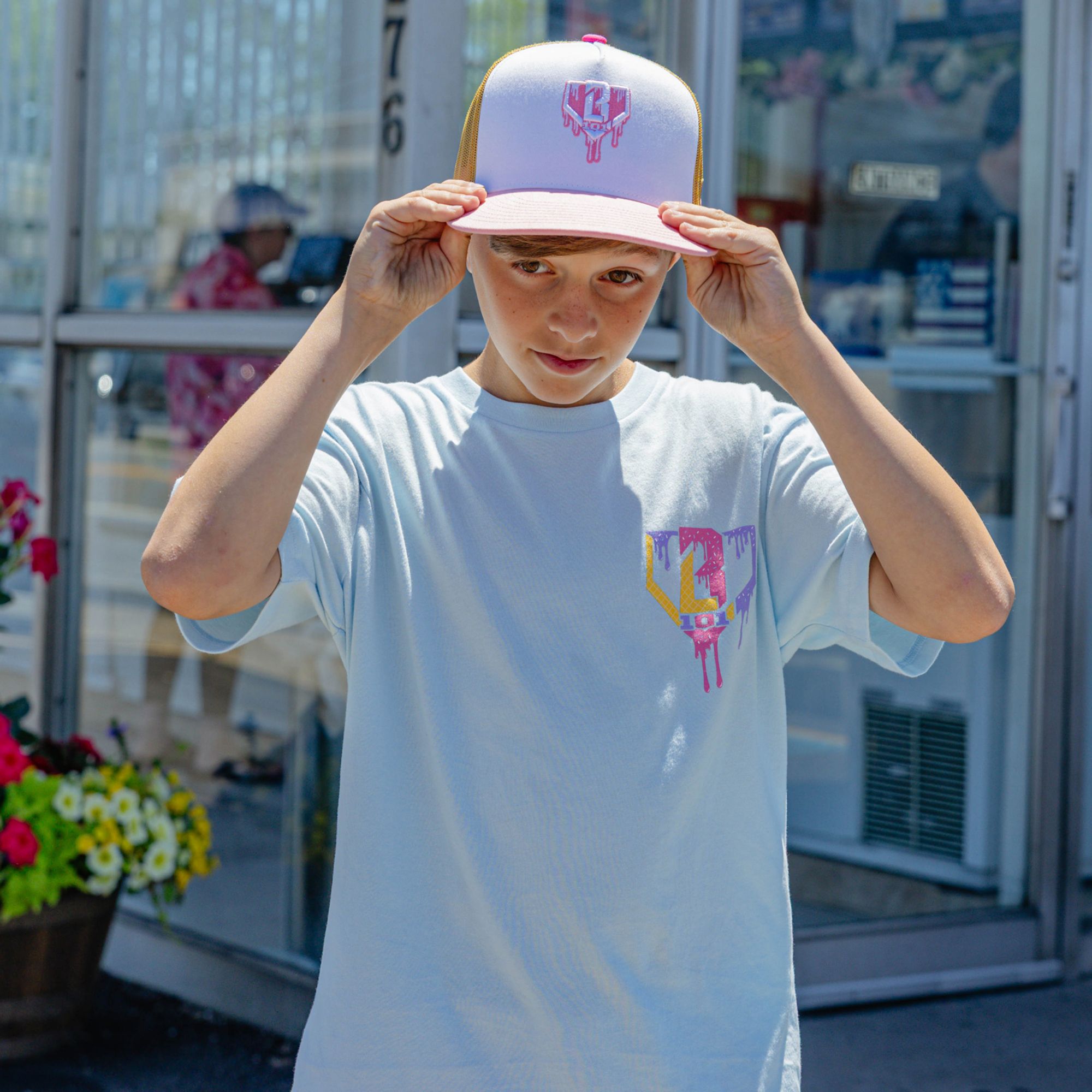Baseball Lifestyle 101 Drip Mesh Snapback Baseball Hat product image
