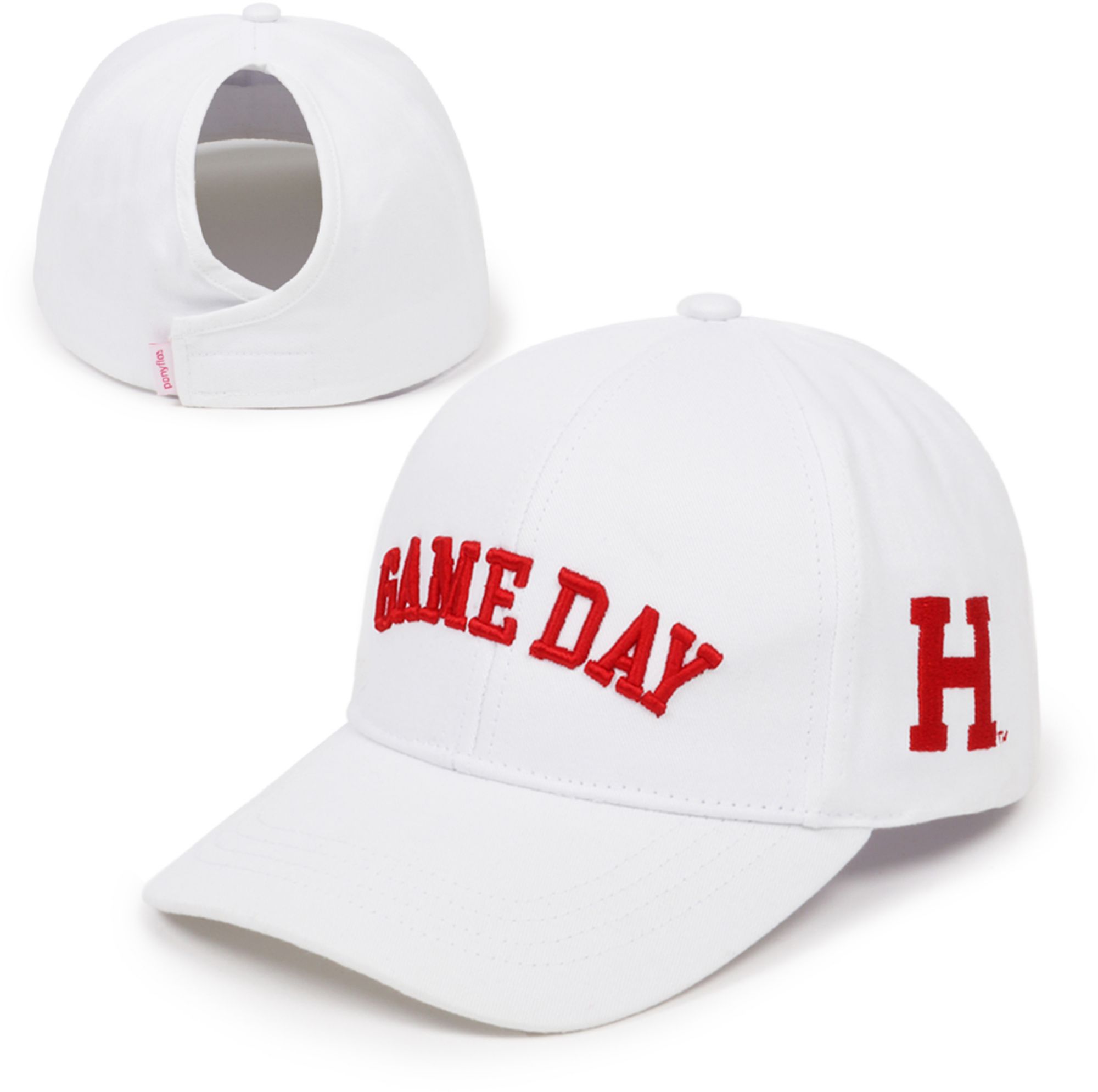 Ponyflo Women's Harvard Crimson White Gameday Adjustable Hat product image
