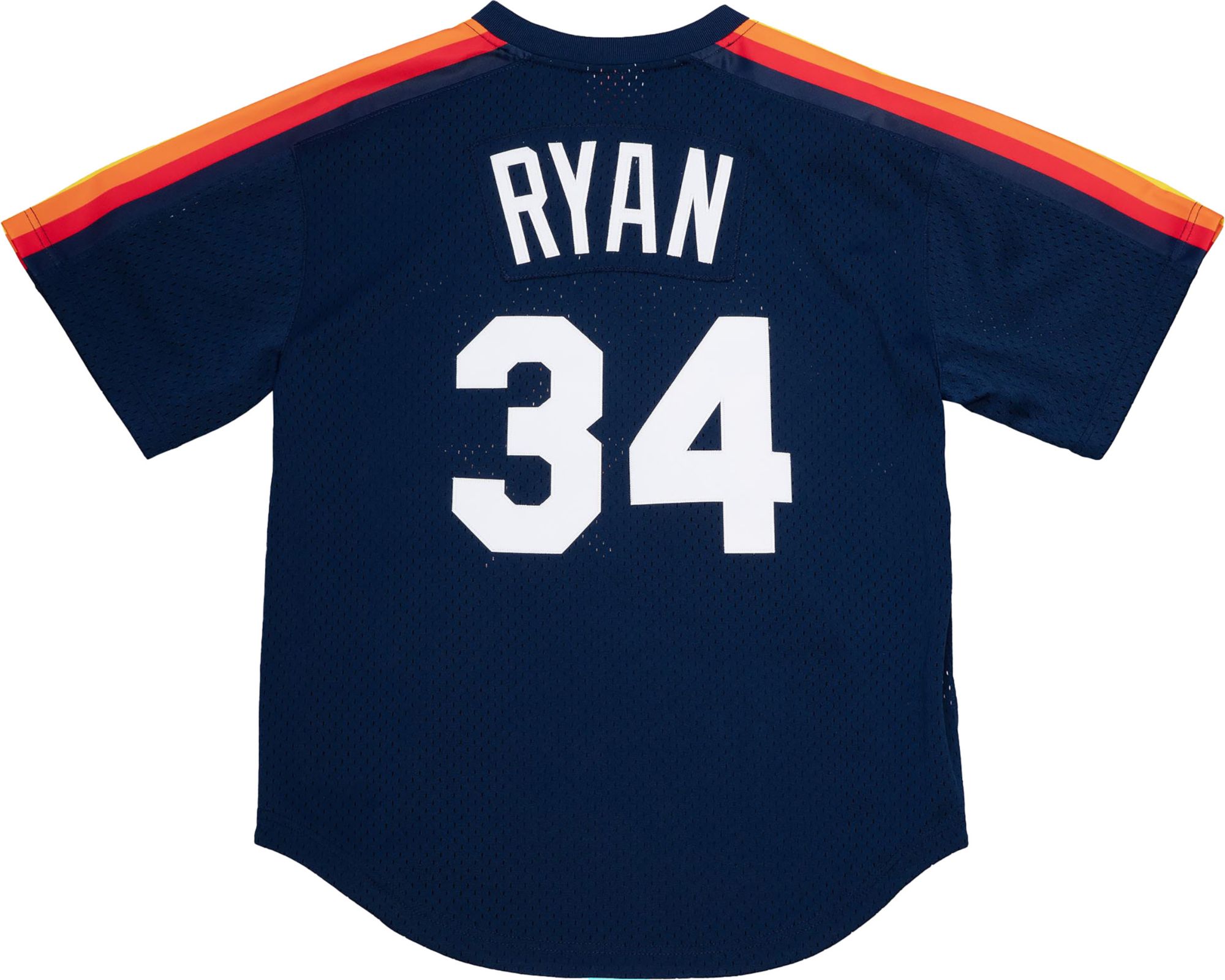 Mitchell & Ness Men's Nolan Ryan #34 Navy Cooperstown Alternate Mesh Batting Practice Jersey product image