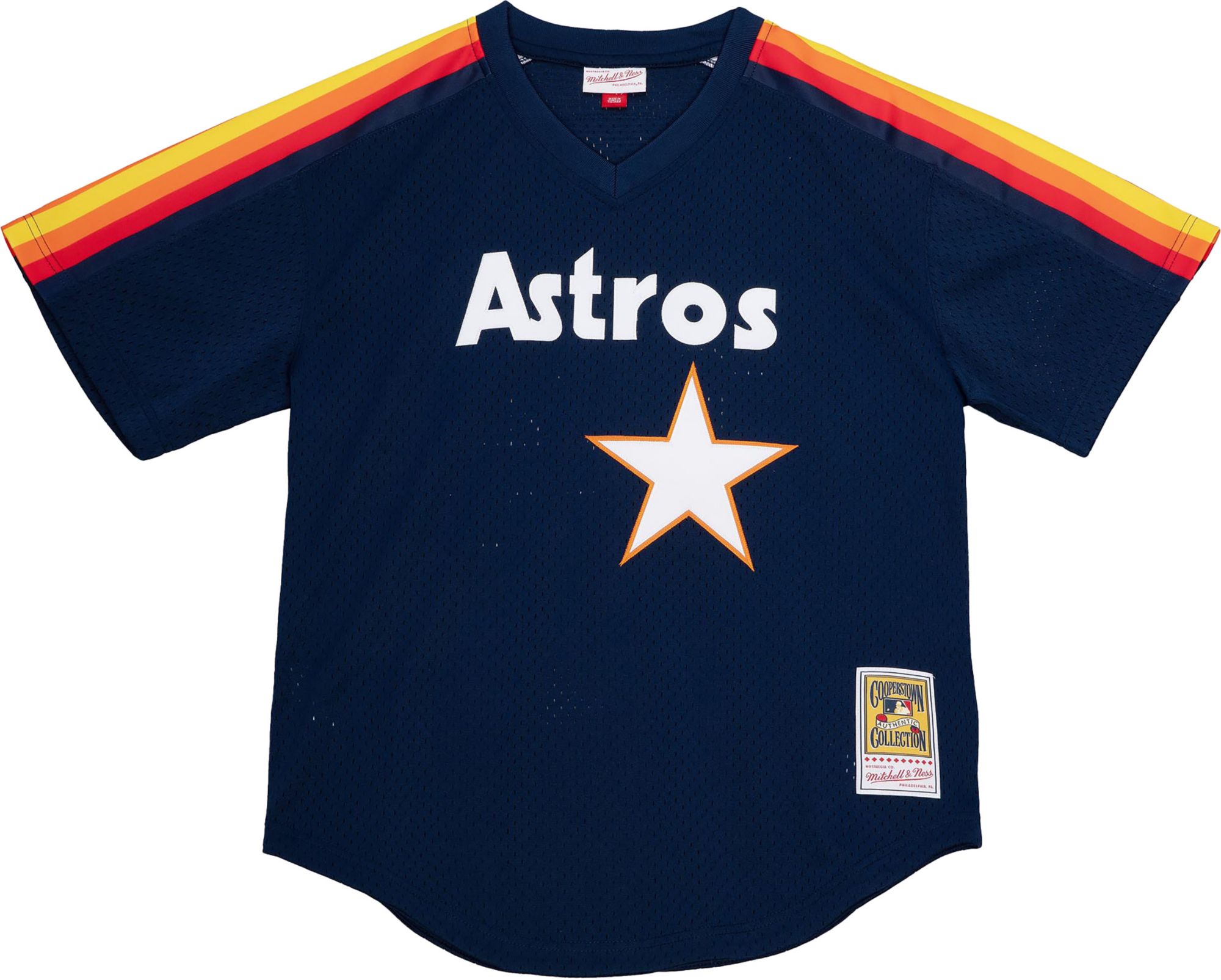 Mitchell & Ness Men's Nolan Ryan #34 Navy Cooperstown Alternate Mesh Batting Practice Jersey product image